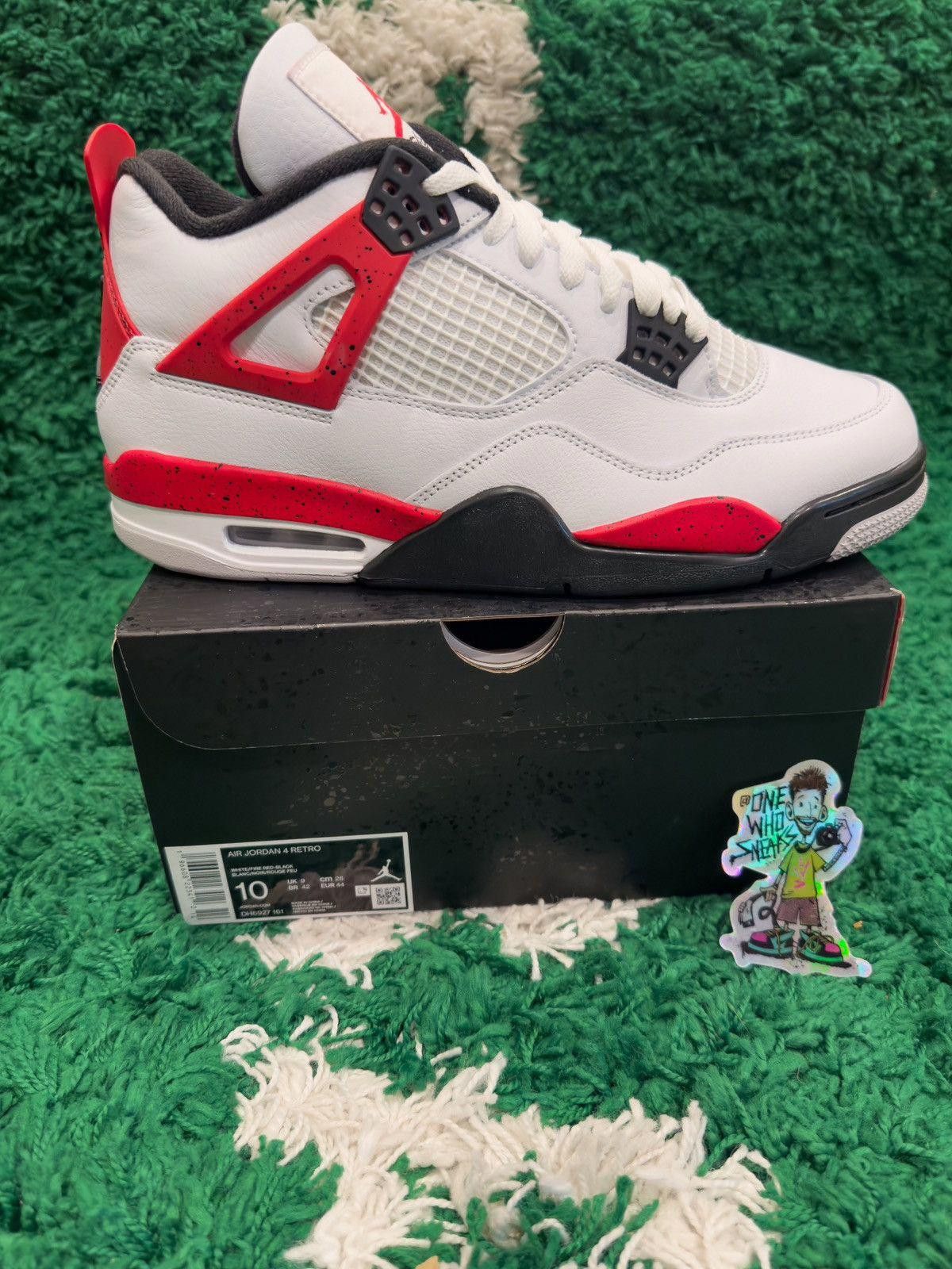 Jordan Brand Jordan 4 Retro Red Cement Size US 10 / EU 43 - 9 Thumbnail