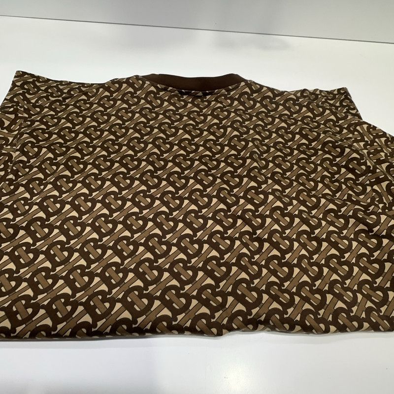 Burberry Burberry Brown Patterned Short Sleeve T-Shirt 0079 Size US M / EU 48-50 / 2 - 1 Thumbnail