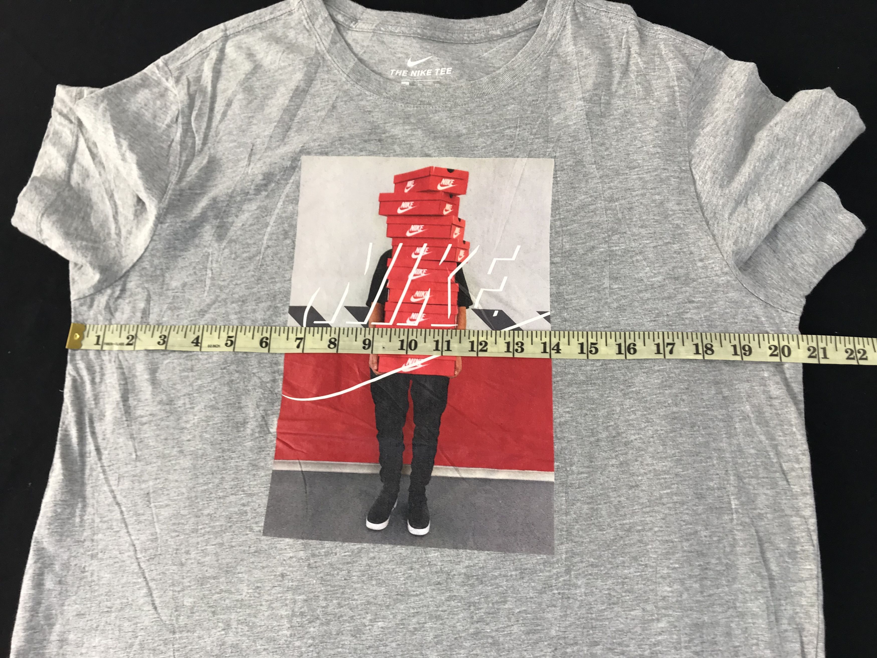 Nike Nike Dri Fit Full New Box Logo Design Tee T-shirt Size US XL / EU 56 / 4 - 10 Thumbnail