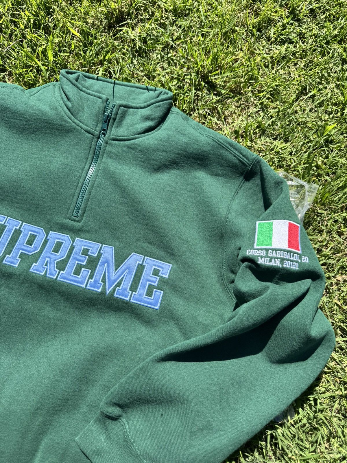 Supreme Supreme Milan Shop Flag Half Zip Pullover Size US S / EU 44-46 / 1 - 3 Thumbnail