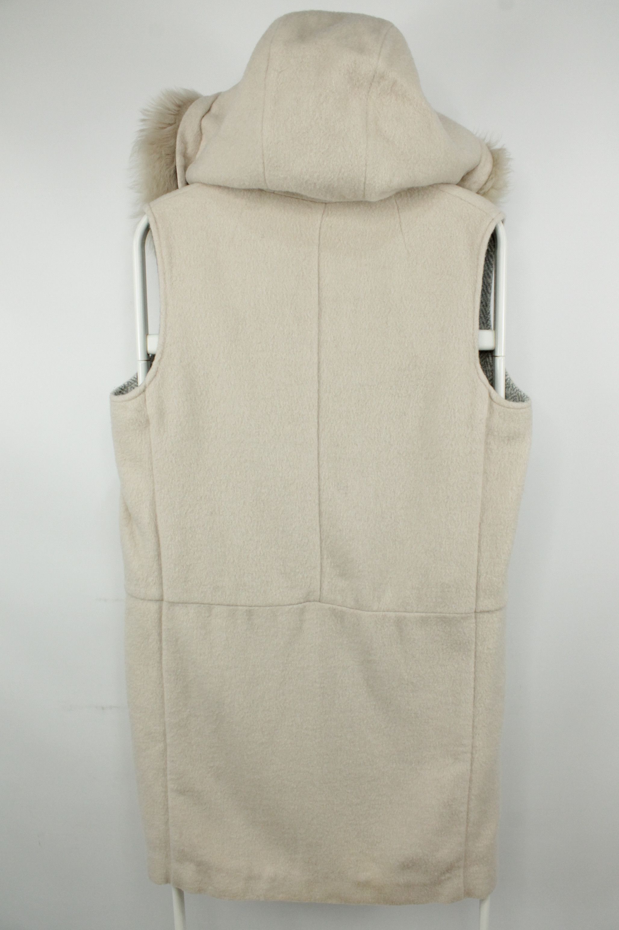 Other Luis Trenker Mohair Wool Hood Fur Sleeveless Coat Size M / US 6-8 / IT 42-44 - 7 Thumbnail