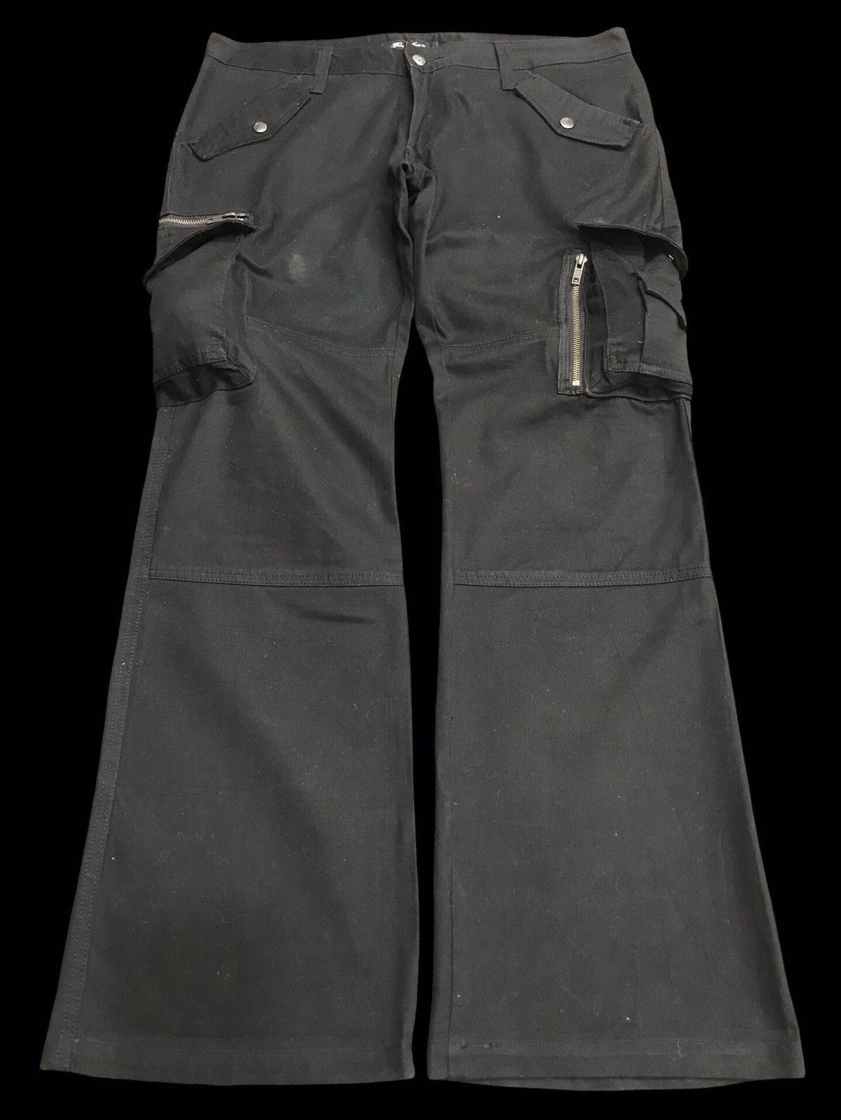 Japanese Brand 💥FLARE💥Root Three Japan Military Zipper Cargo Pant Size US 35 - 1 Thumbnail