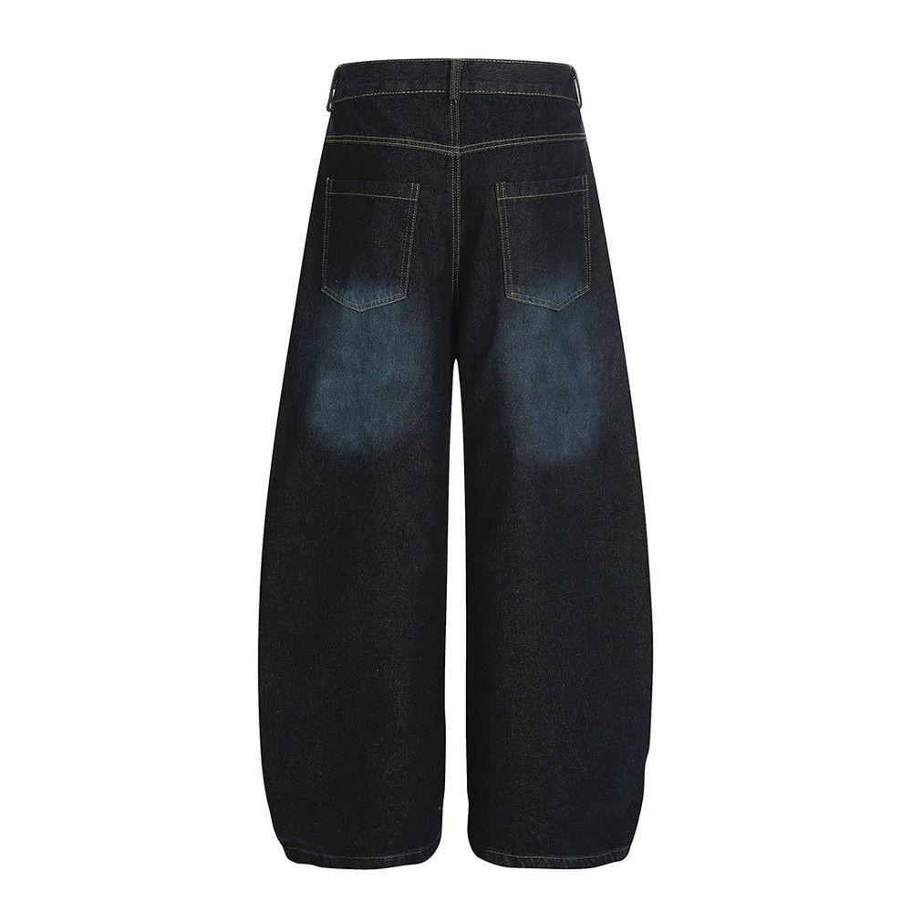 Jean Men's punk loose patchwork plaid scimitar jeans Size US 32 / EU 48 - 3 Thumbnail