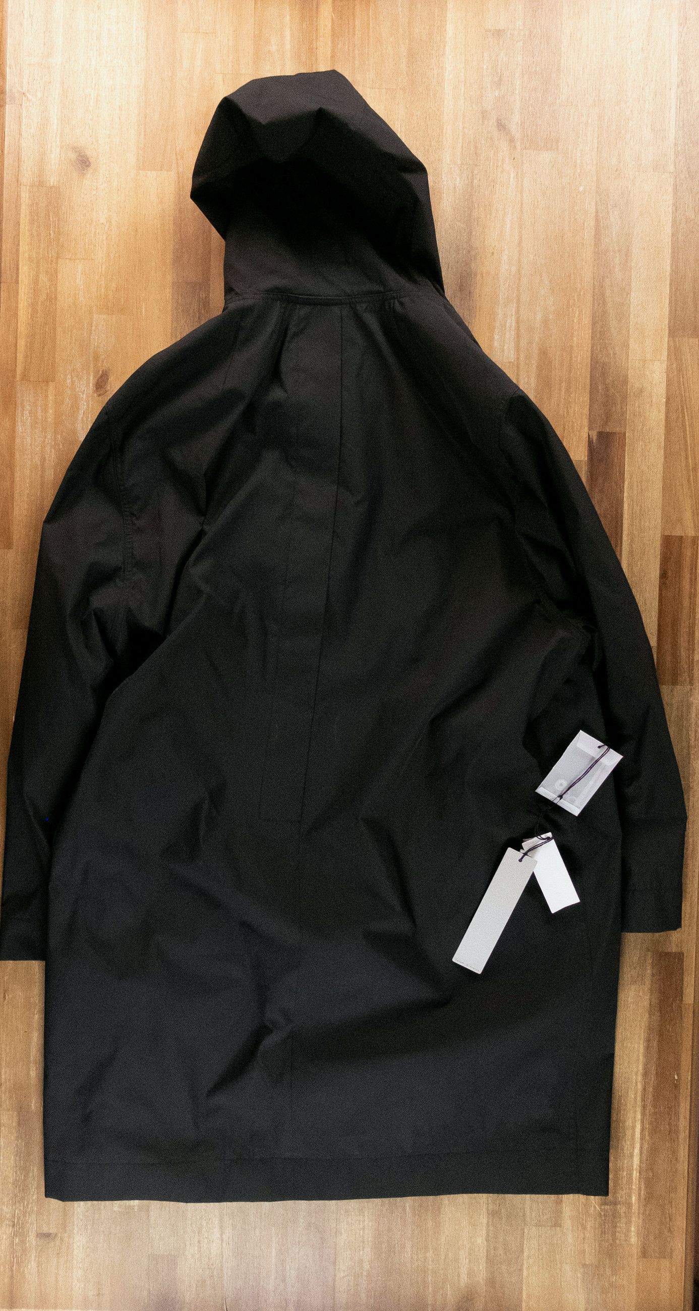 Rick Owens RICK OWENS black oversized hooded raincoat jacket Medium Size US M / EU 48-50 / 2 - 9 Thumbnail
