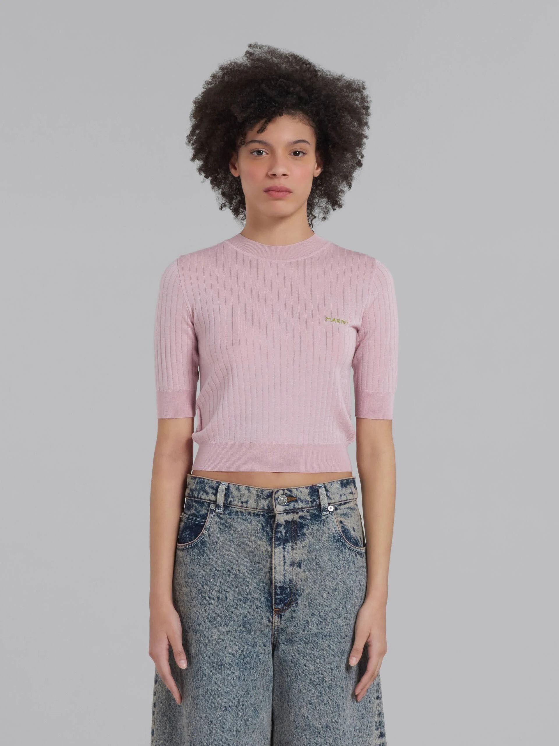 Marni o1w1db10824 Turtleneck Sweater in Pink Size XS / US 0-2 / IT 36-38 - 2 Thumbnail