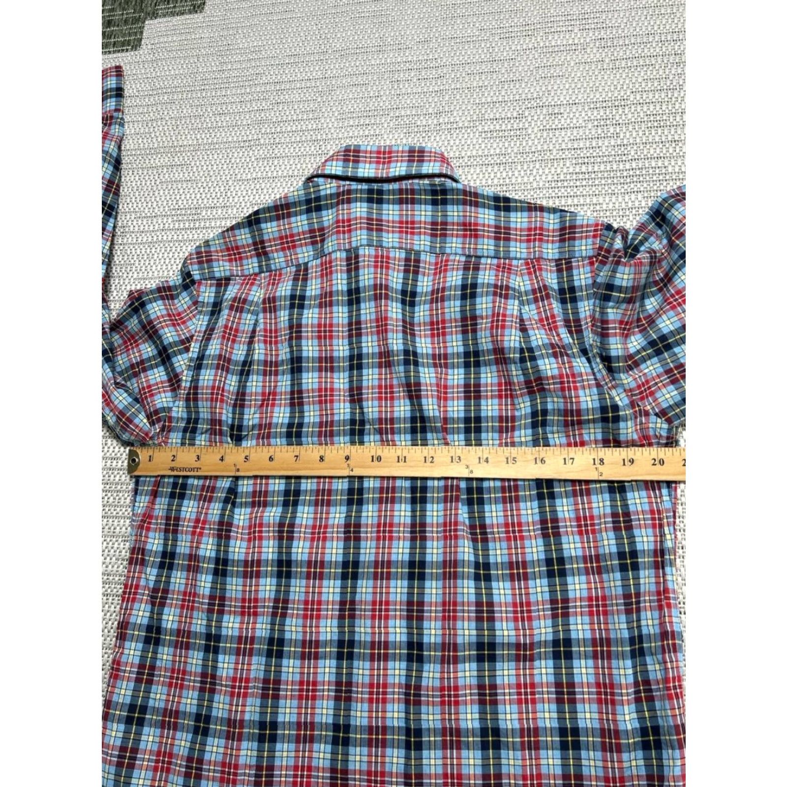 Faconnable Façonnable Club Fit Shirt Mens Small Multicolor Cotton Plaid Casual Button Up Size US S / EU 44-46 / 1 - 6 Thumbnail
