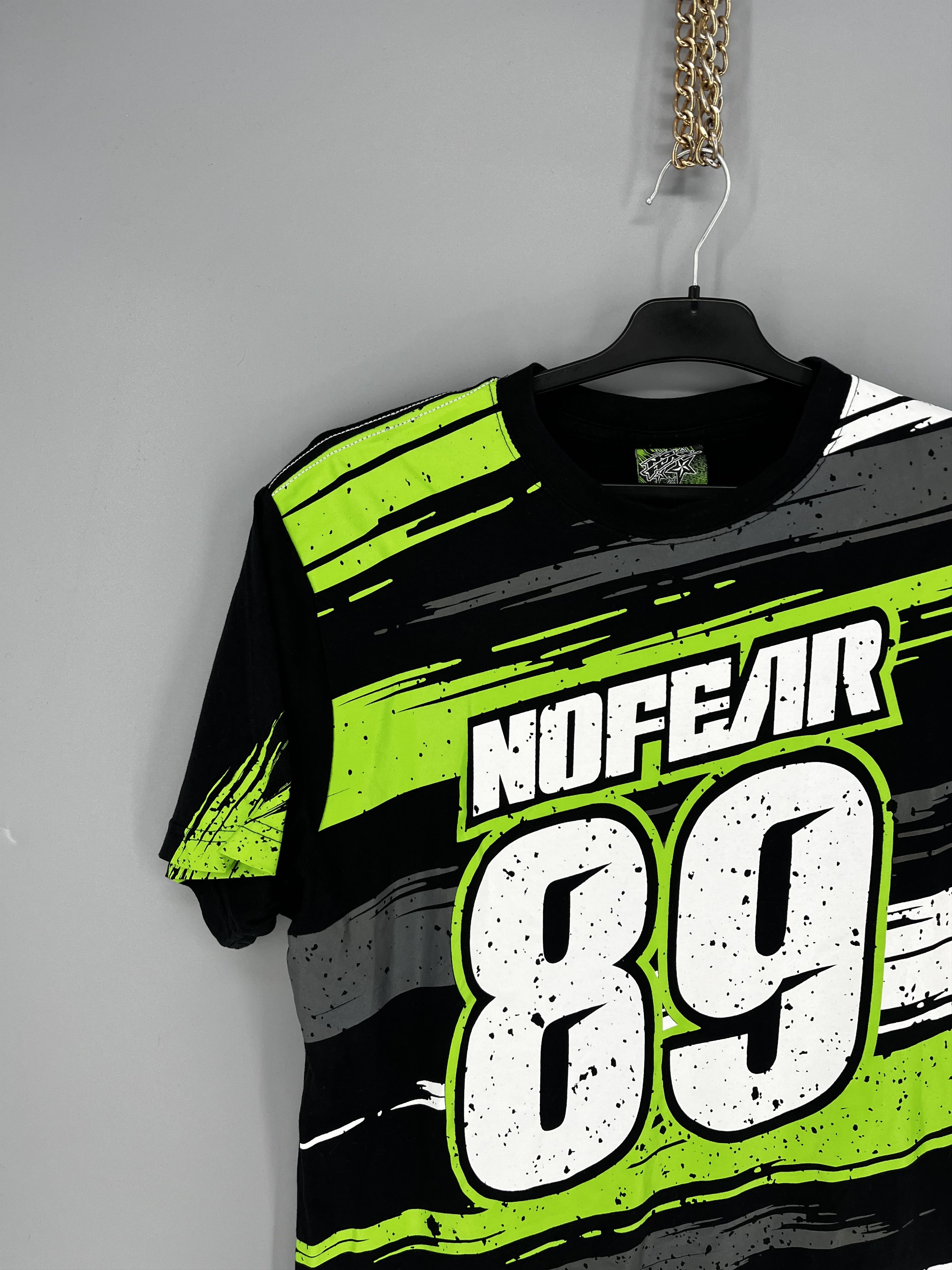 No Fear Y2k Vintage No Fear Overprint Fox Racing Monster Energy Tee Size US M / EU 48-50 / 2 - 4 Thumbnail
