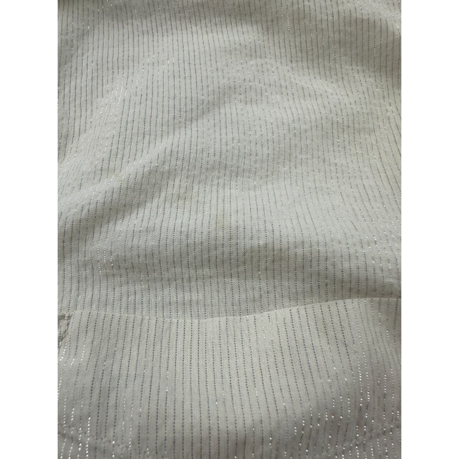 Gap Gap Shirt Womens Medium Beige Metallic The Big Long Sleeve Collared Button Down Size M / US 6-8 / IT 42-44 - 5 Thumbnail