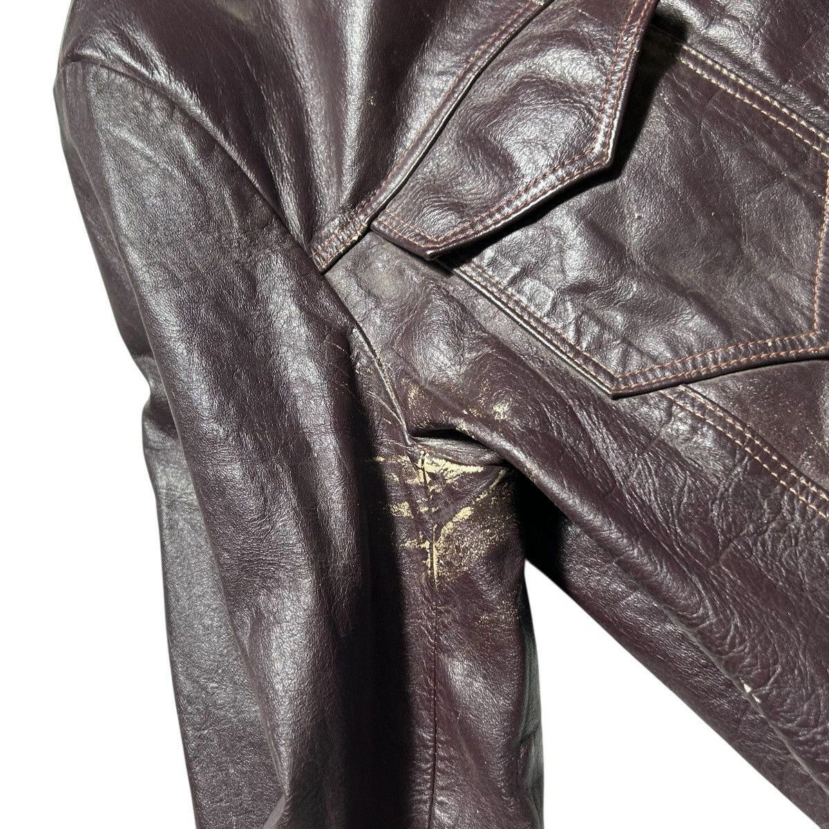 Vintage Vintage Leather Bomber Jacket Size US M / EU 48-50 / 2 - 5 Thumbnail