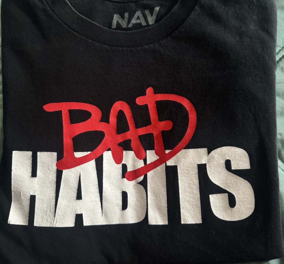NAV Nav x Vlone Bad Habits Tee Black Size US M / EU 48-50 / 2 - 1 Thumbnail
