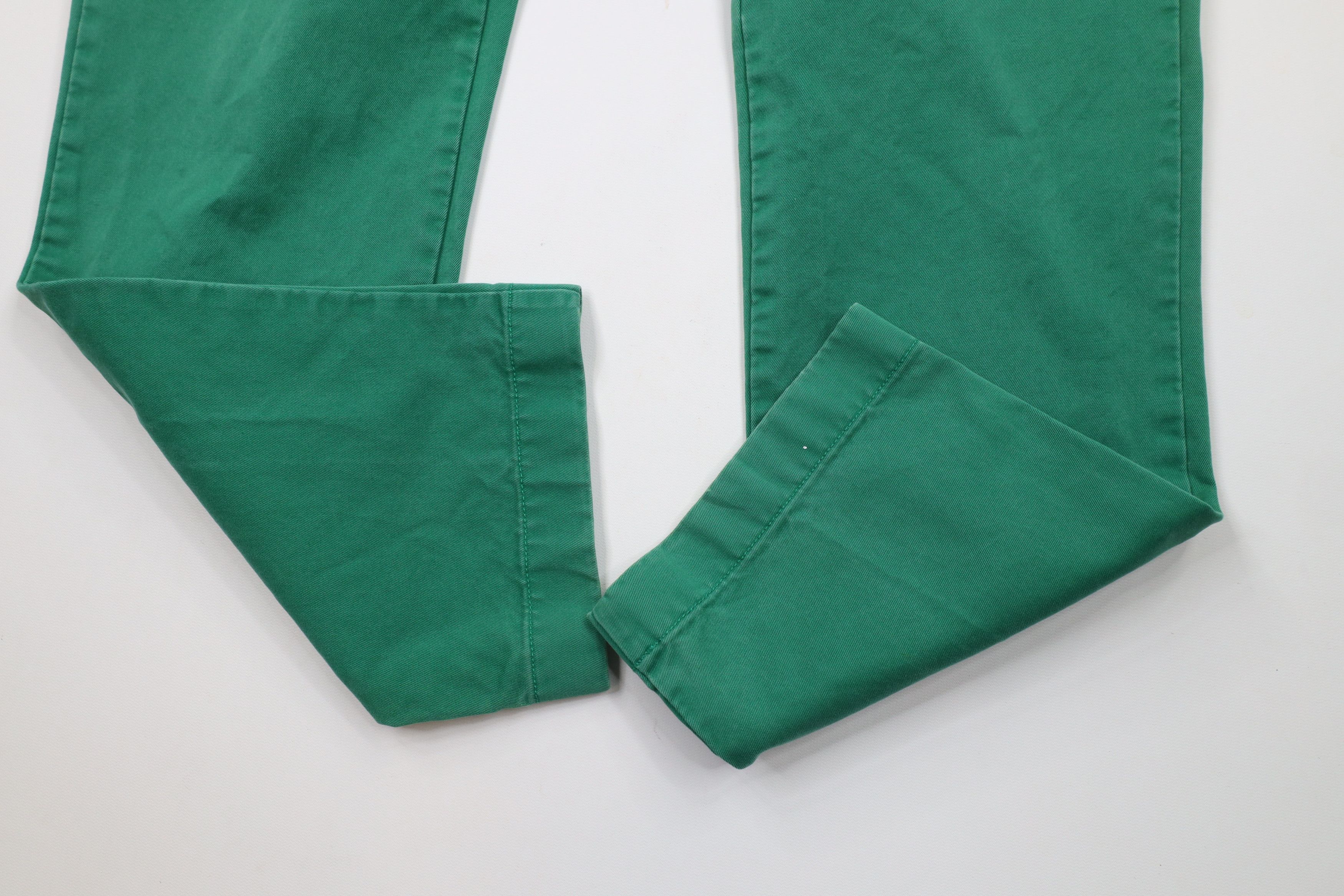 J.Crew × Vintage J Crew Urban Slim Fit Broken In Chino Pants Green Cotton Size US 32 / EU 48 - 6 Thumbnail