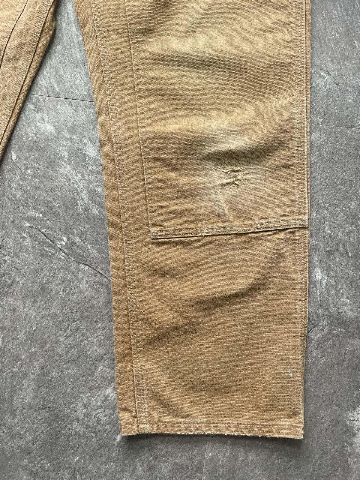 Carhartt Vintage Carhartt Double Knee Faded Tan Dirty Carpenter Pants Size US 34 / EU 50 - 6 Thumbnail