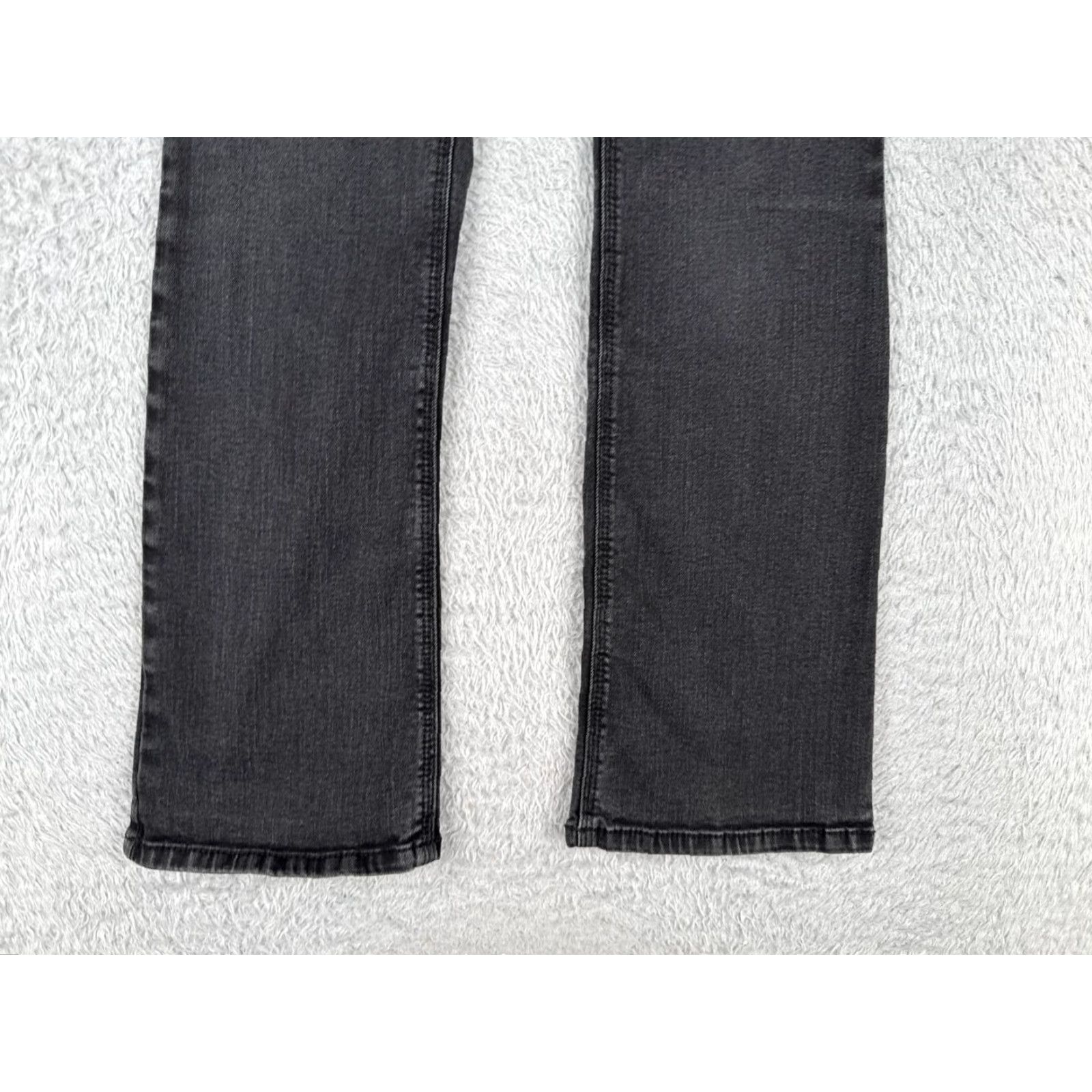 Vintage Chico's Jeans Women Black Bootcut Denim Cotton Blend 00 28x29 Regular Rise Mid 5-Pocket Logo Embroidered Button Jeans Womens Size 24" / US 00 / IT 34 - 2 Thumbnail