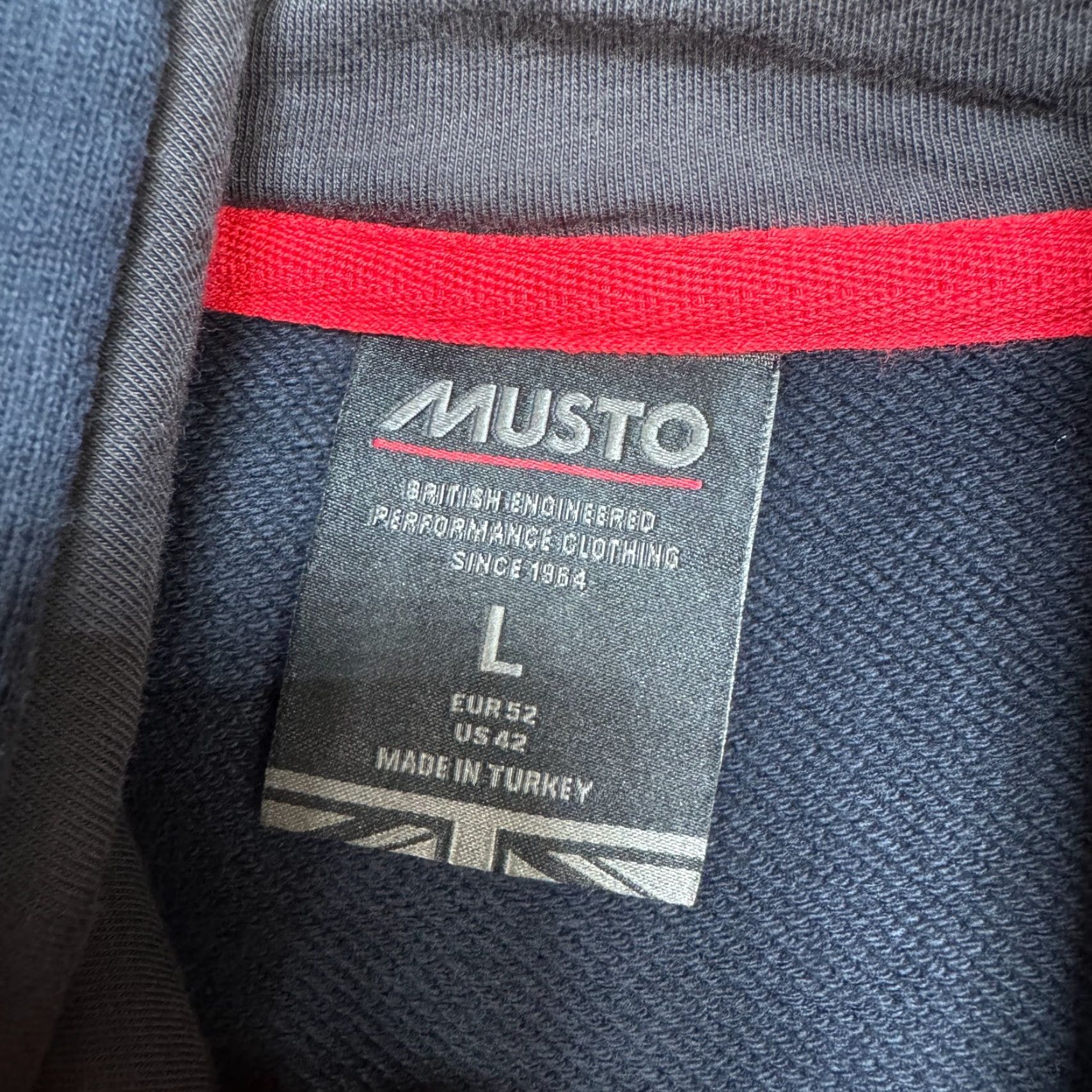 Musto MUSTO Marina Hoodie Est. 1984 LDN England Sweatshirt Navy Blue Men's Size Large Hooded Pullover Logo Graphic Print Size US L / EU 52-54 / 3 - 3 Thumbnail
