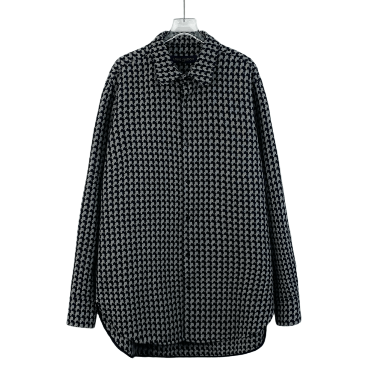 Louis Vuitton Louis Vuitton Black Houndstooth Wool Shirt Jacket (Size XL) Size XL / US 12-14 / IT 48-50 - 1 Thumbnail