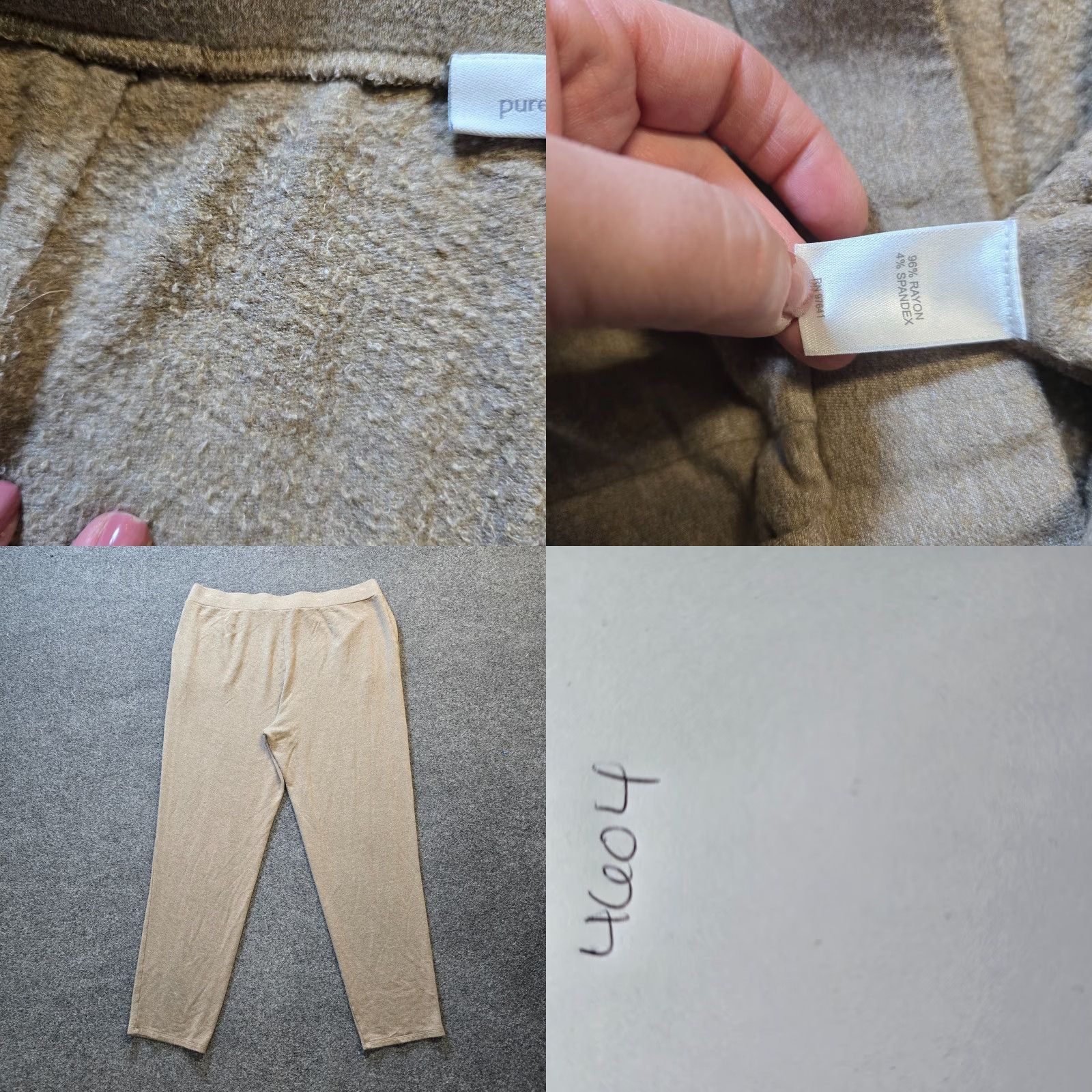 J. Jill J. Jill Pants Womens L Beige Tranquility Fleece Sweatpants Skinny Leg Casual Lounge Clothing Size 36" / US 14 / IT 50 - 8 Thumbnail