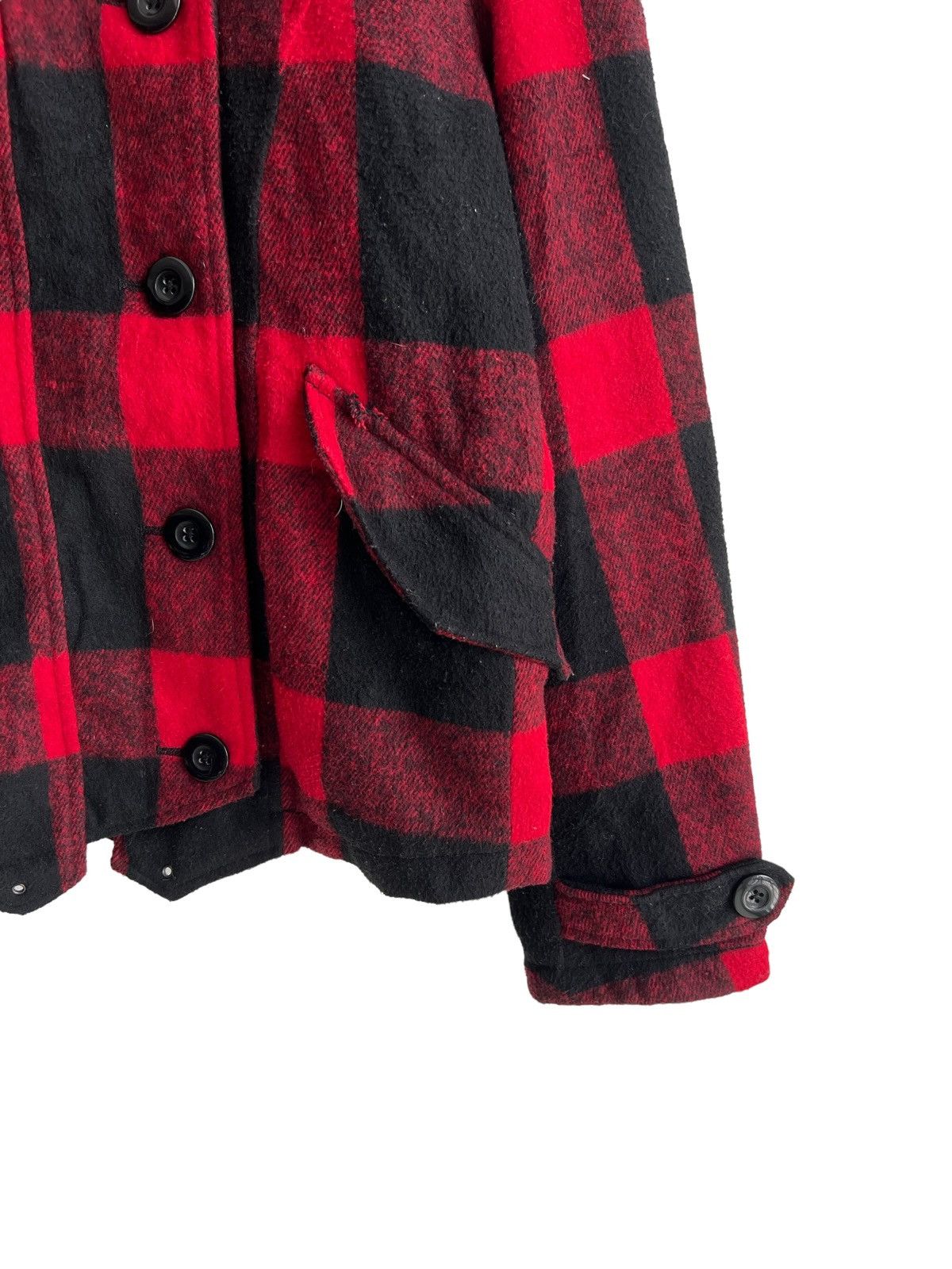 Lumberjack 1990s PPFM Anarchy Plaid Tartan Wool Blend Officer Jacket Size US M / EU 48-50 / 2 - 5 Thumbnail