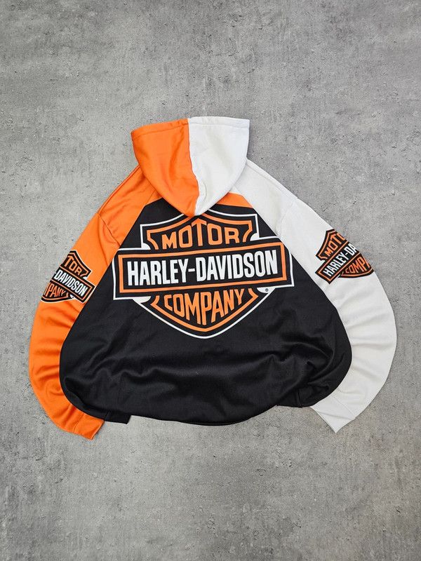 Harley Davidson × Vintage Boxy oversize blouse ZIP Harley Davidson Hoodie Rap size XL Size US XL / EU 56 / 4 - 1 Thumbnail
