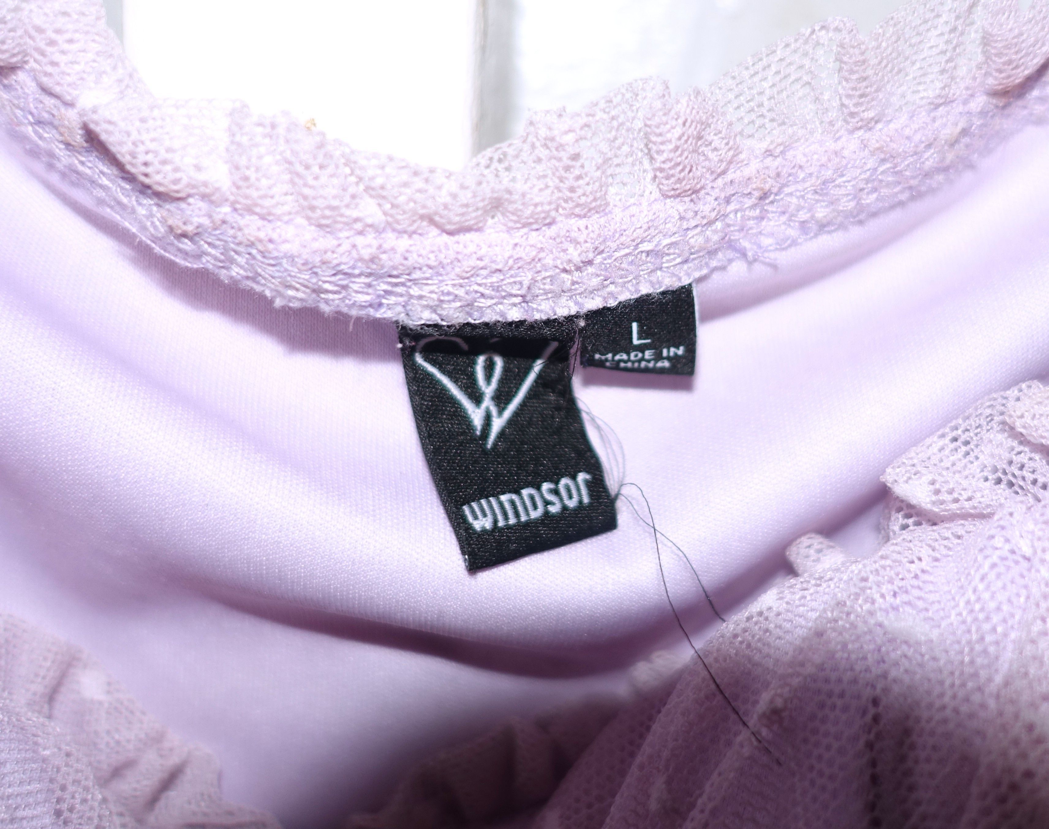 Other Windsor Lavender Polka Dot Lace Sheer Top L Size L / US 10 / IT 46 - 7 Thumbnail