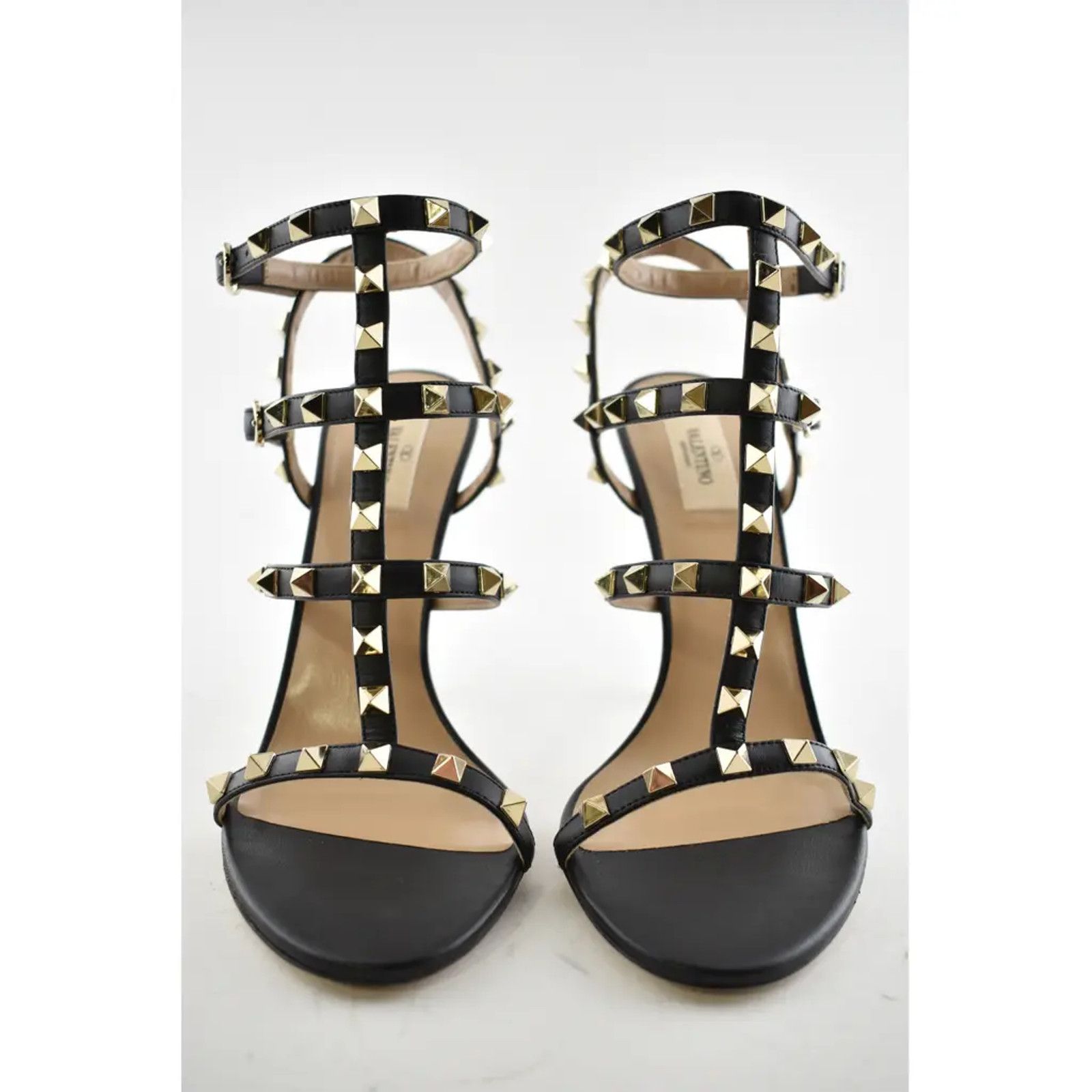 Valentino Rockstud 105 Stud Caged Ankle Strap Sandal Heel Pump 40 Size US 10 / IT 40 - 6 Thumbnail