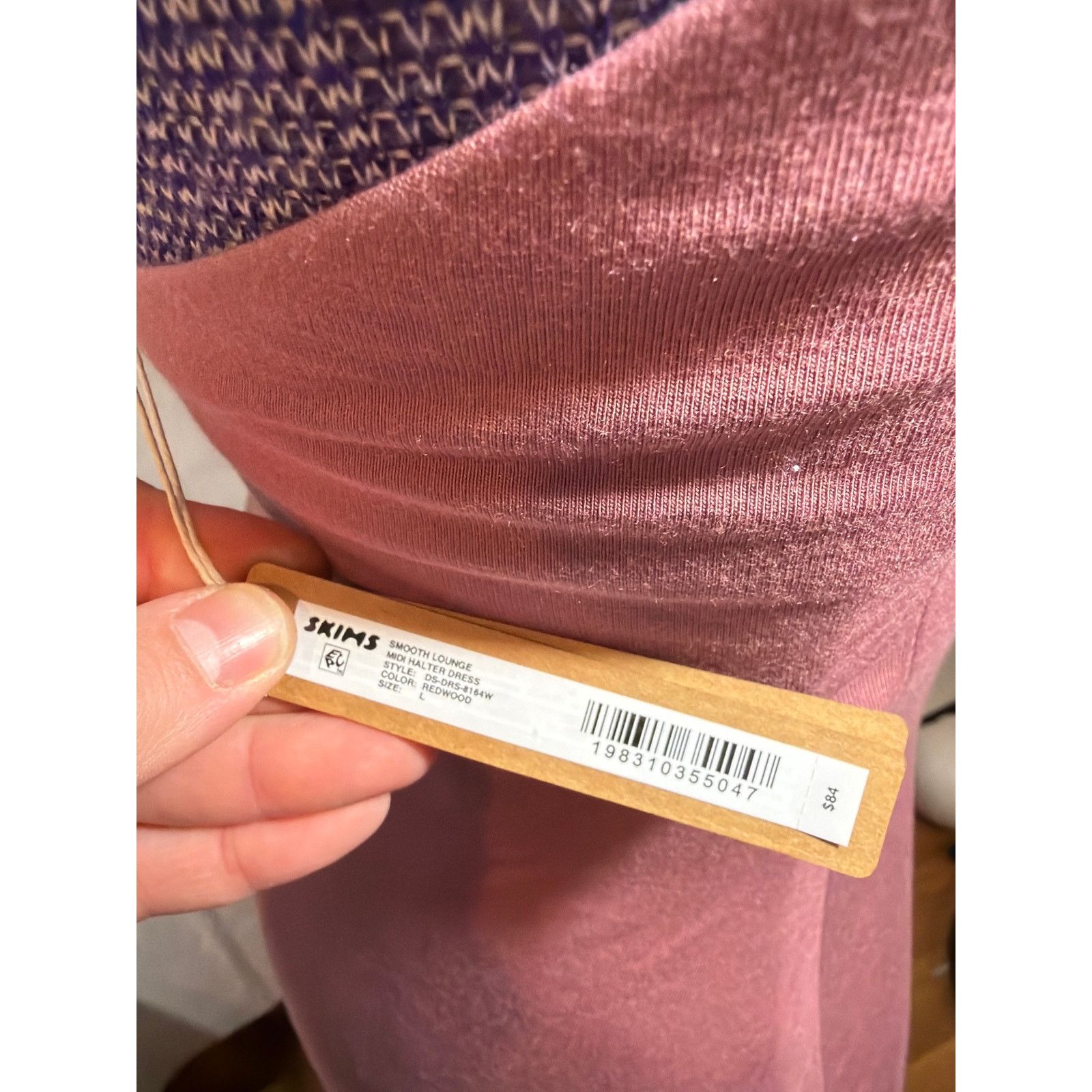 SKIMS Skims Redwood Smooth Lounge Large Midi Halter Dress NWT Size L / US 10 / IT 46 - 5 Thumbnail