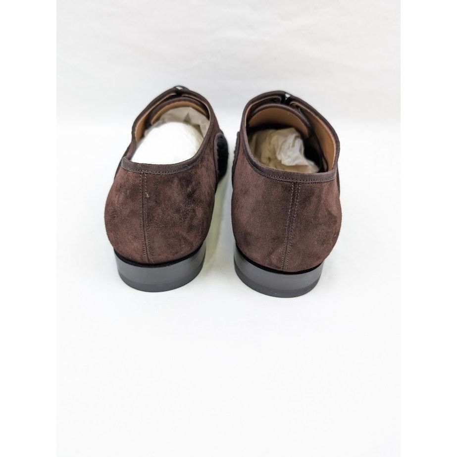 Christian Louboutin o1rshd1 Patent Calf Tresse Provence Lace Up Shoes Dark Brown Size US 11.5 / EU 44-45 - 20 Thumbnail