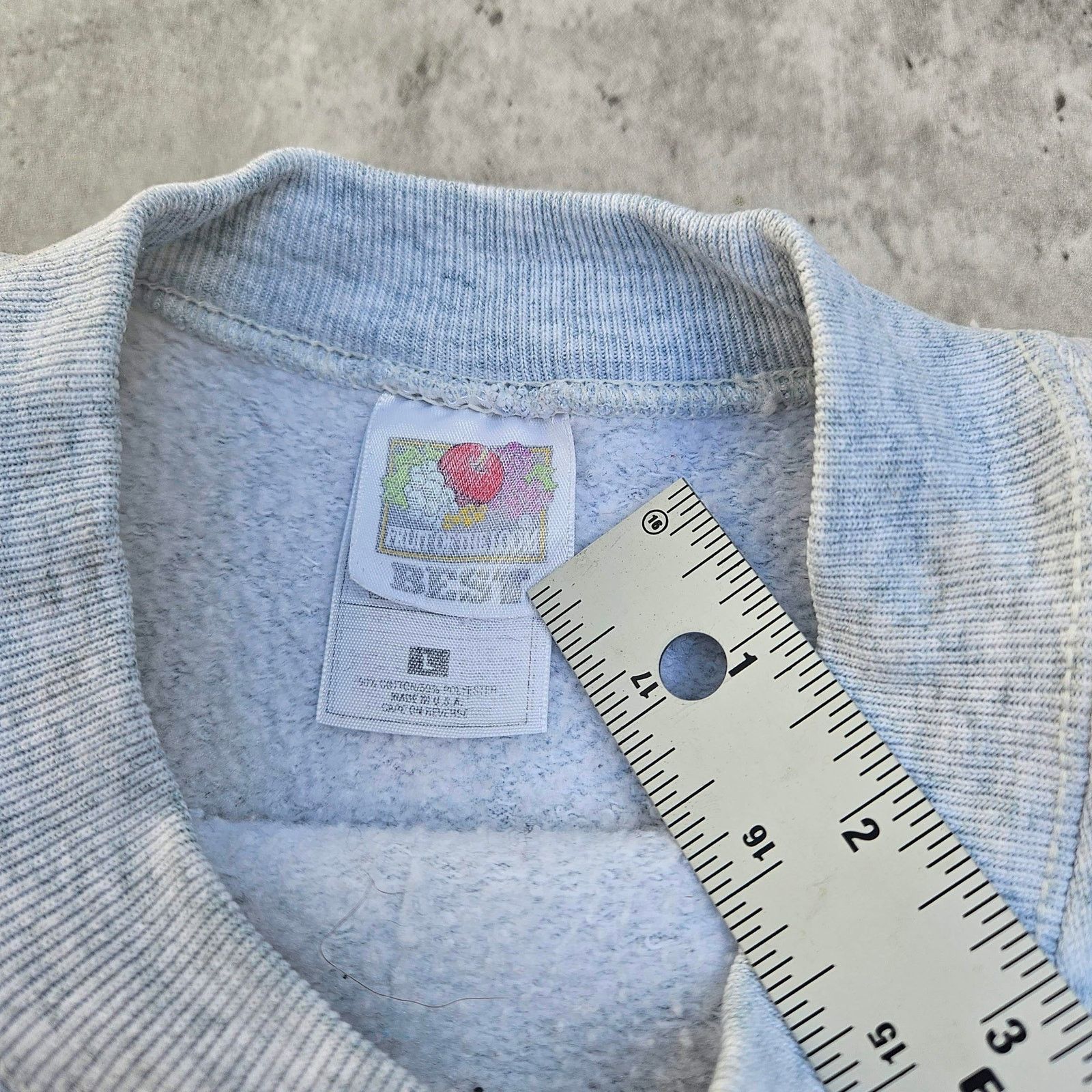 Fruit Of The Loom Vintage Crew Neck Pullover St. Thomas Grey Size Large Size US L / EU 52-54 / 3 - 3 Thumbnail