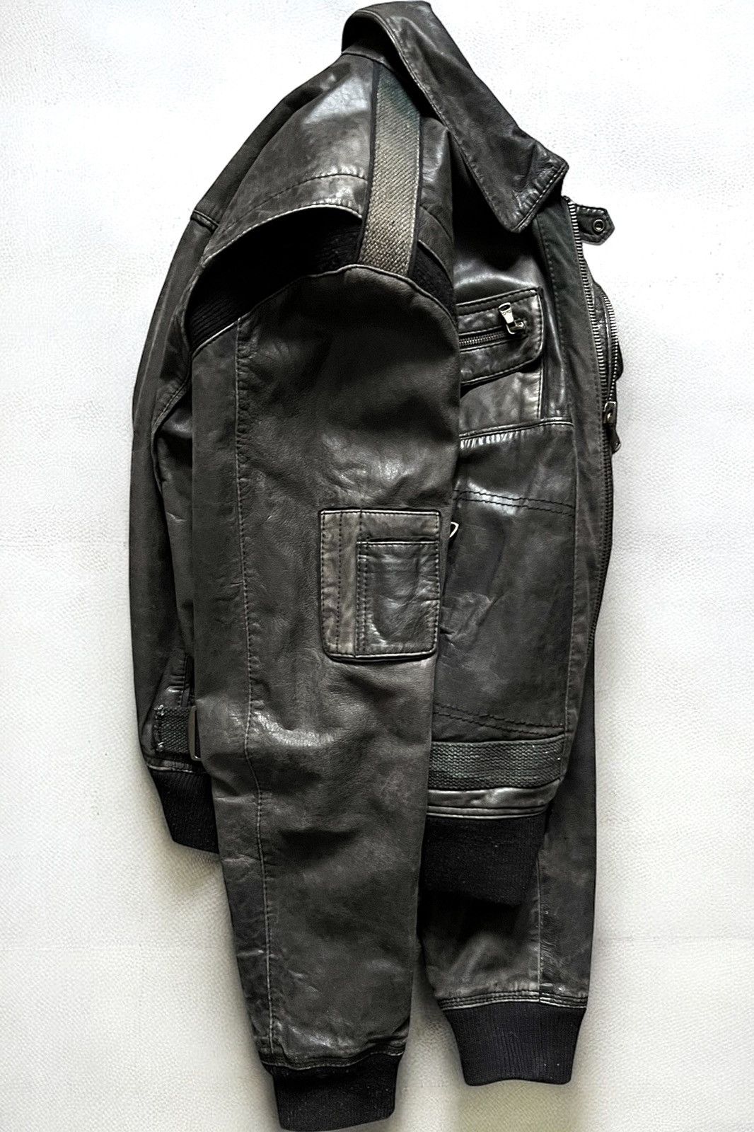 Dolce & Gabbana AW2006 Dolce & Gabbana Tactical Webbing Leather Bomber Size US L / EU 52-54 / 3 - 2 Thumbnail