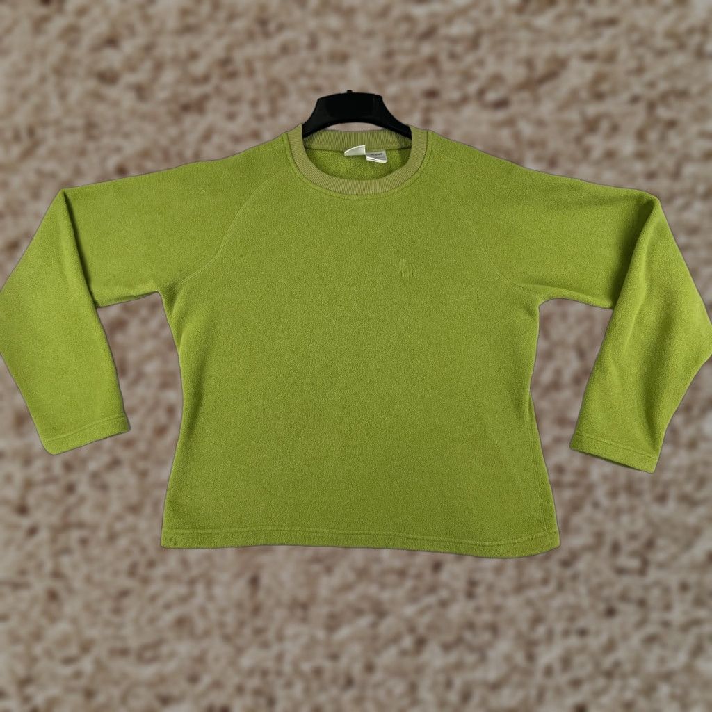 The North Face The North Face Sweater Womens Extra Large Green Crop 100% Polyester Fleece Size XL / US 12-14 / IT 48-50 - 1 Thumbnail