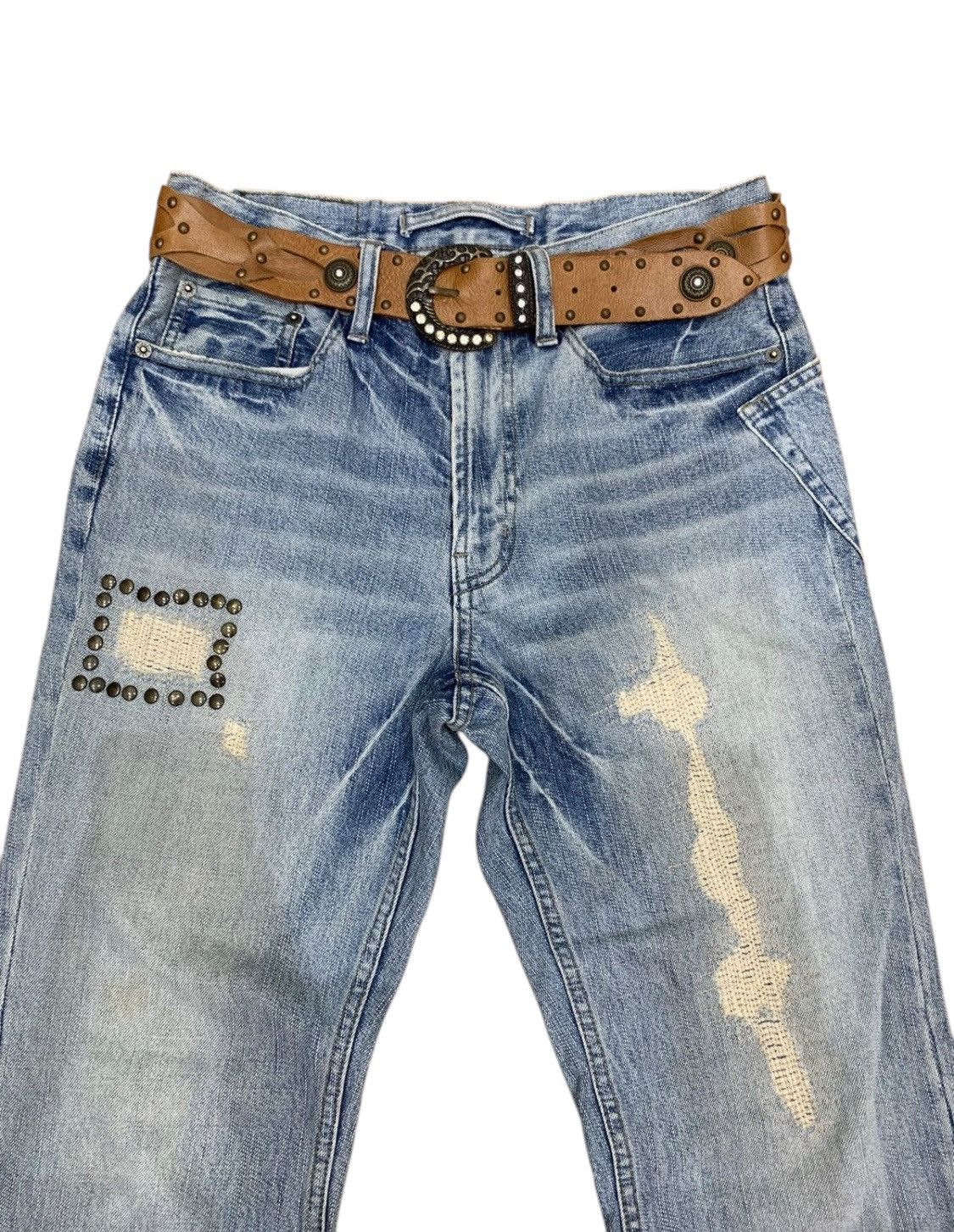 PPFM × Vintage 🔥Vintage PPFM jeans with sick studded belt Size US 30 / EU 46 - 2 Thumbnail