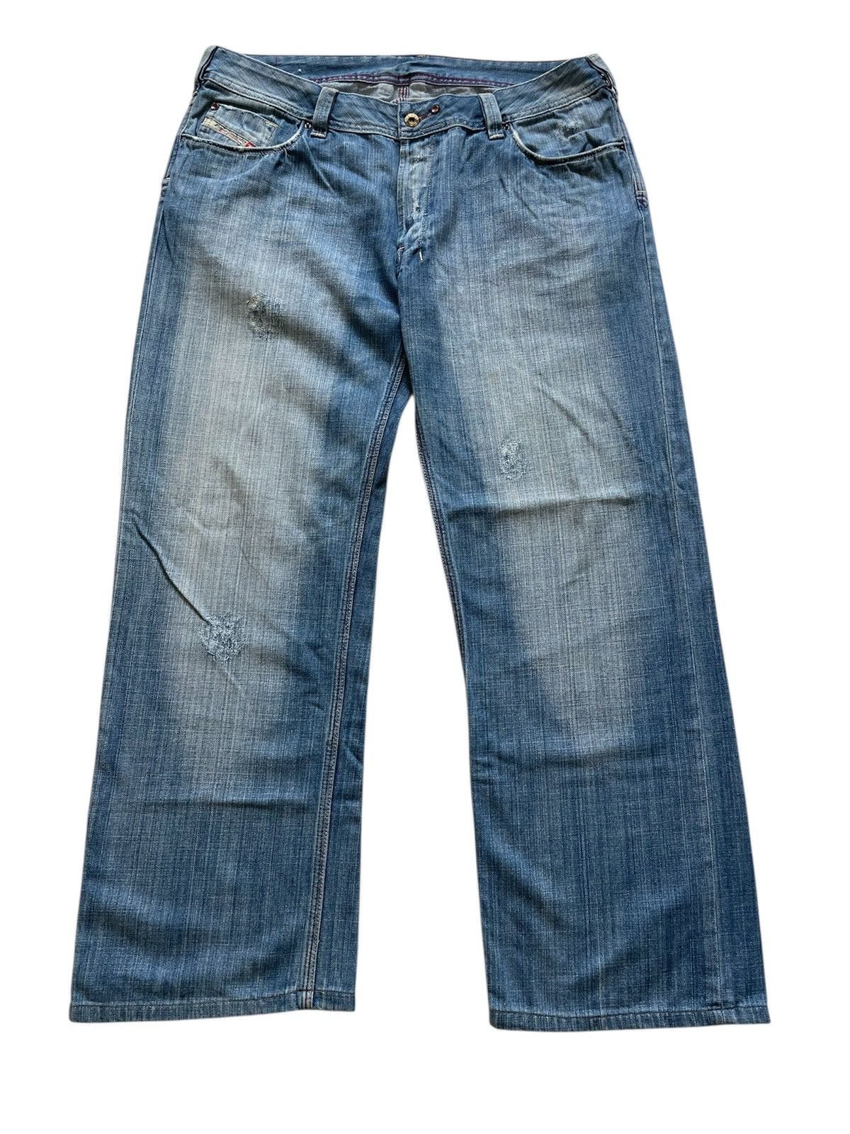 Diesel × Vintage Vintage Diesel Industry Baggy Jeans Size US 36 / EU 52 - 2 Thumbnail