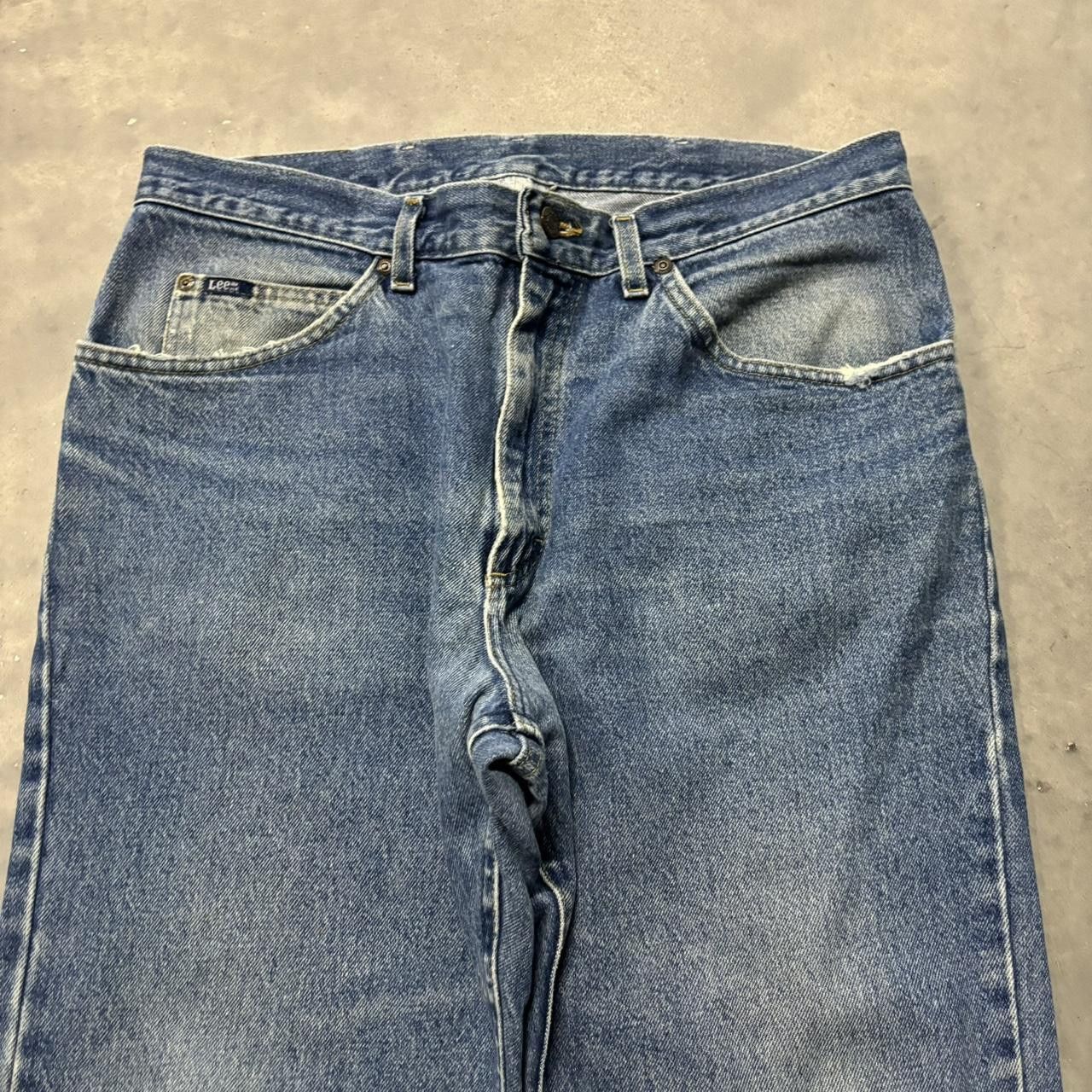 Japanese Brand × Vintage Crazy Vintage Y2K/2000s Grunge Medium Wash Essential Denim Jeans! Size US 34 / EU 50 - 6 Thumbnail