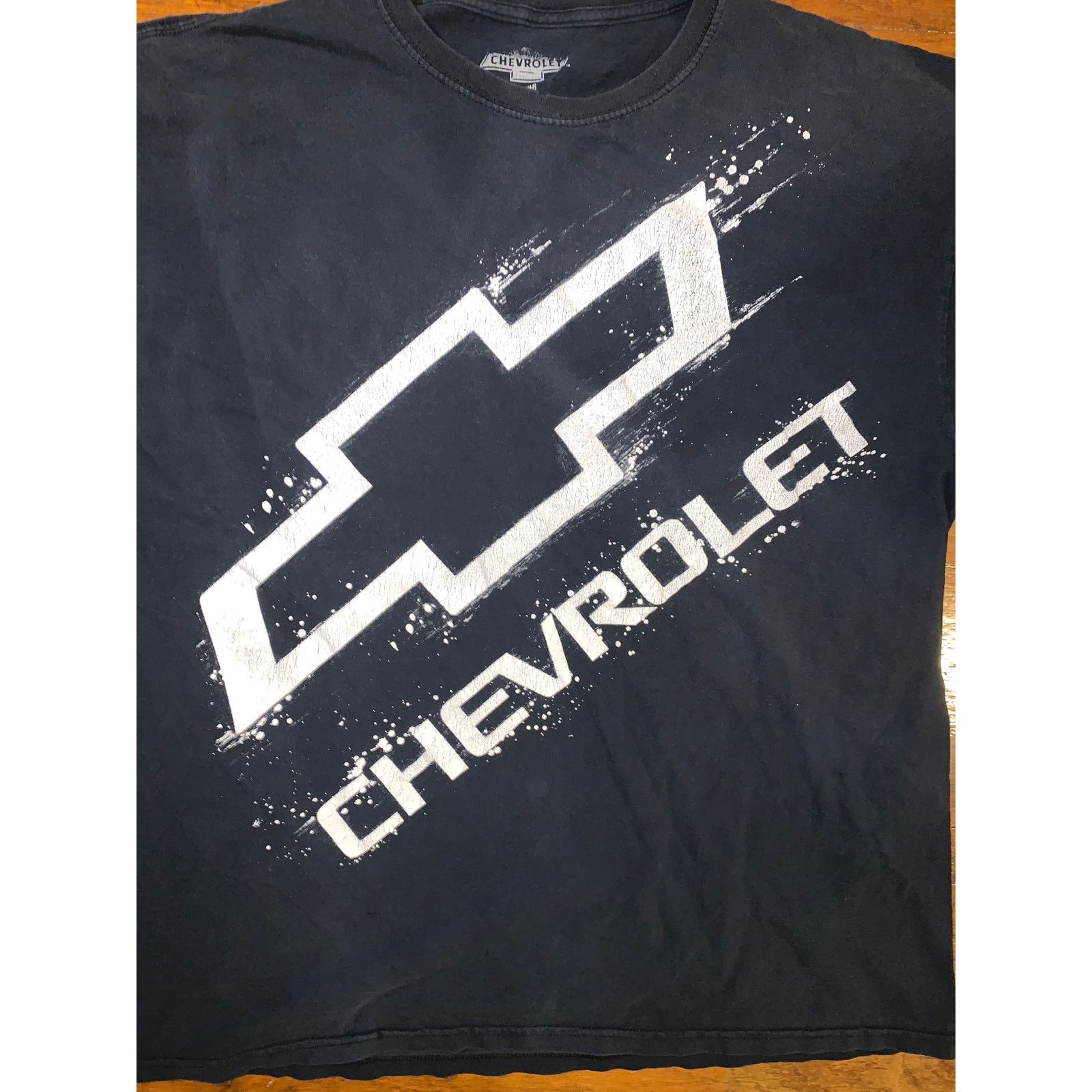 Chevrolet Chevrolet Bowtie T Shirt XL Black Faded Distressed Chevy Size US XL / EU 56 / 4 - 2 Thumbnail