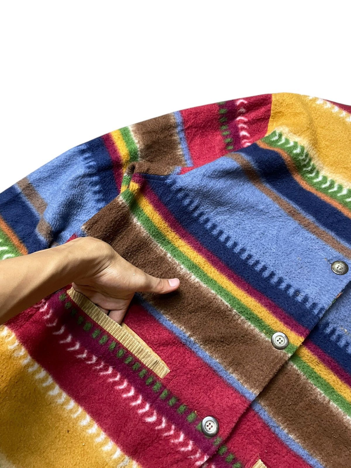 Japanese Brand × Vintage Climate Zone Brand Abstract Pattern Wool Jacket (113) Size US M / EU 48-50 / 2 - 5 Thumbnail