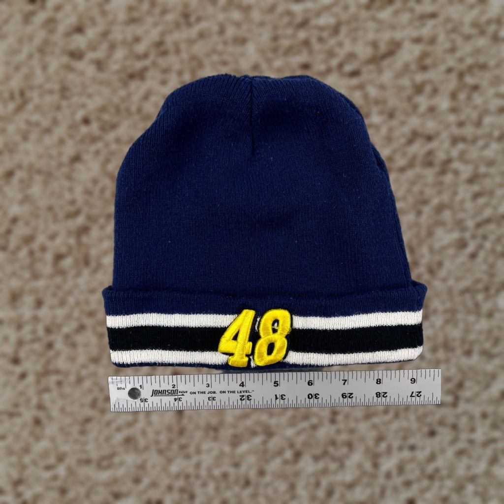 Vintage The Winners Circle Beanie Hat/Cap Adult One Size Blue 100% Acrylic Casual Twill Lightweight Adjustable Mens Winter Fall Spring Summer Outdoor Shirt Size ONE SIZE - 1 Thumbnail