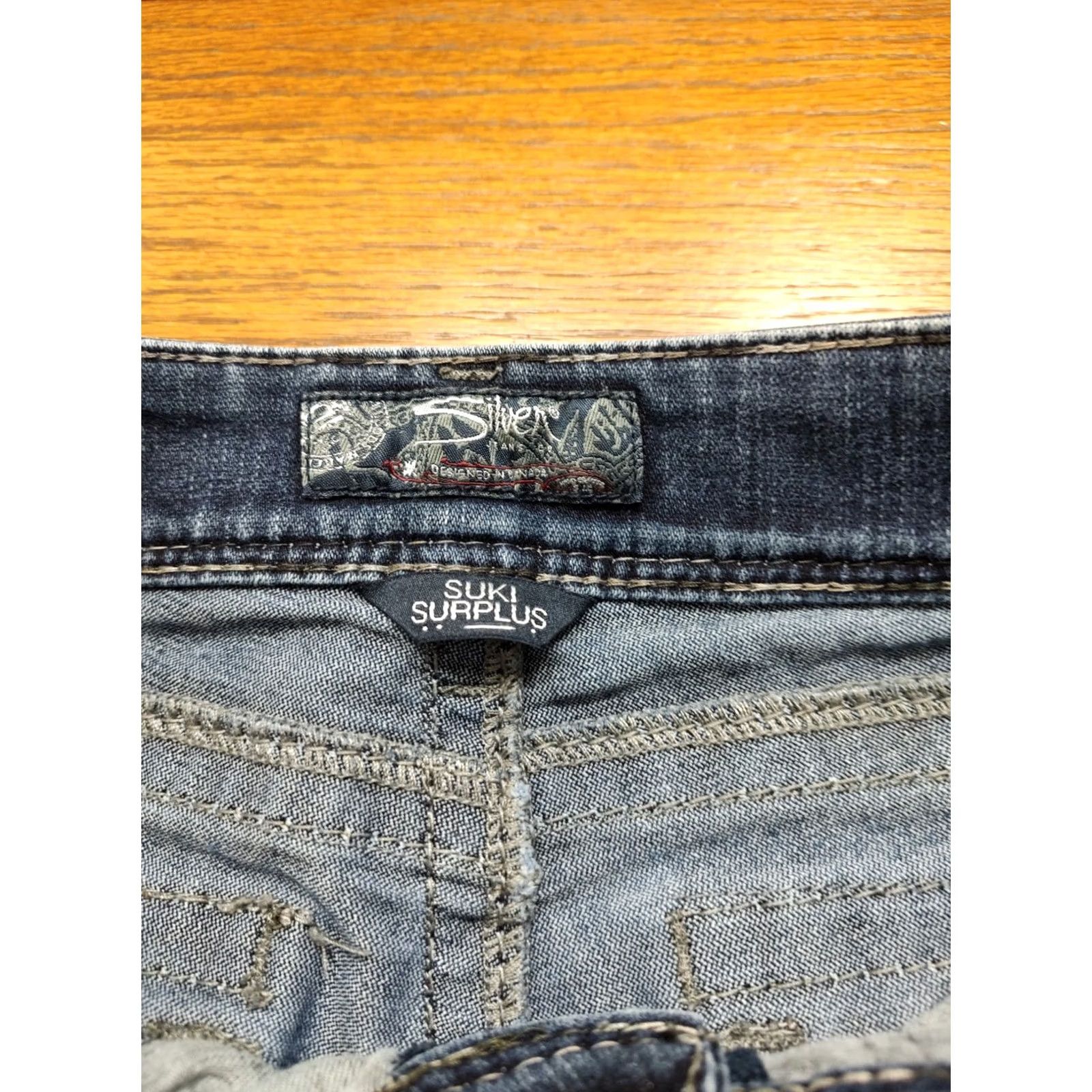 Vintage Silver Jeans Womens Bootcut Denim Jeans Blue Button Flap Tag 26 x 31 Inseam Size 26" / US 2 / IT 38 - 4 Thumbnail