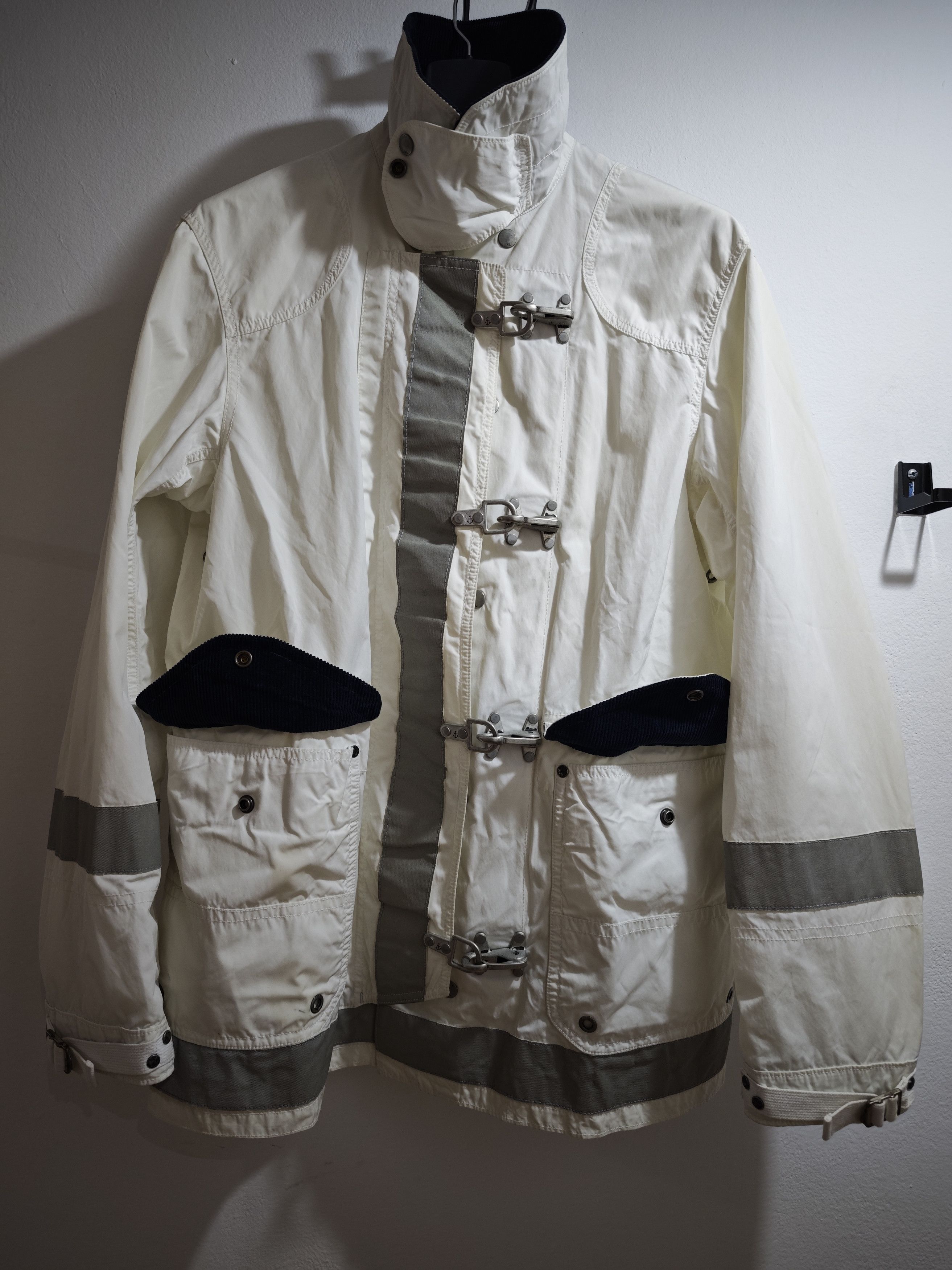 Polo Ralph Lauren Chore Jacket Lobster Clasp Men's M, White Nautical Toggle Size US M / EU 48-50 / 2 - 6 Thumbnail