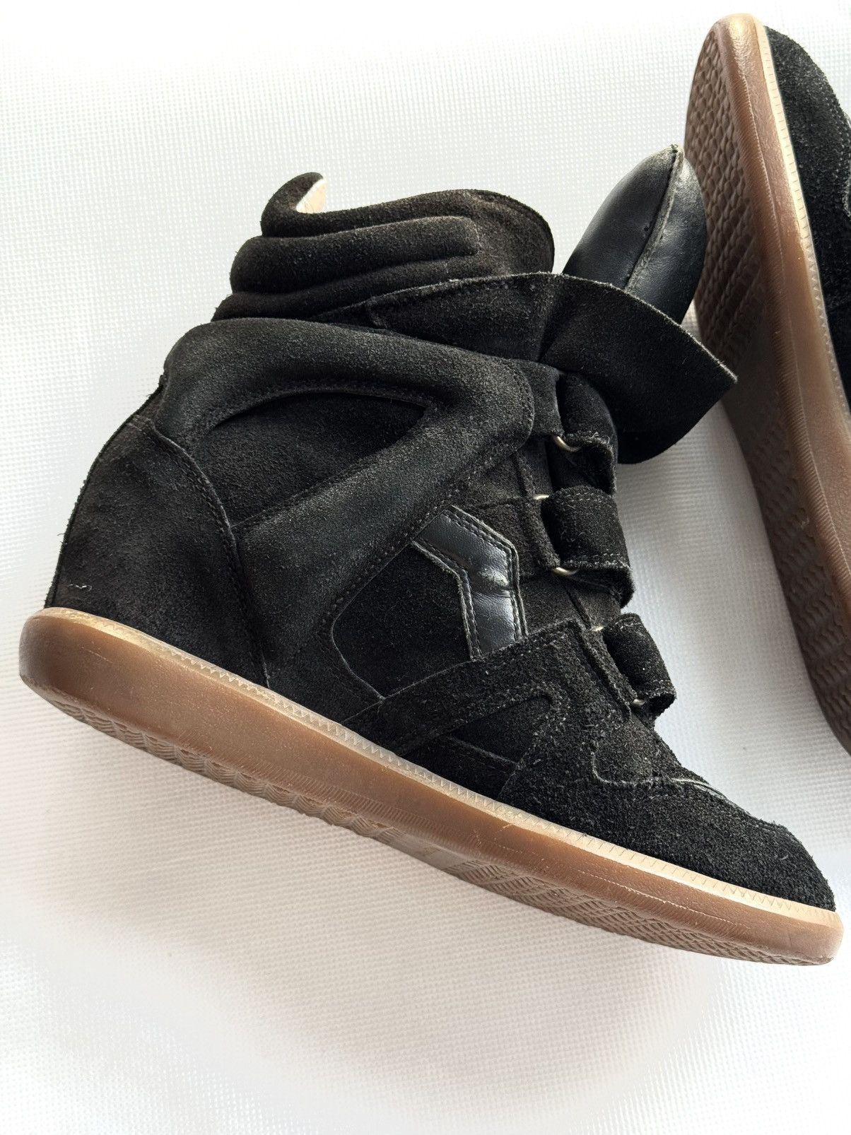 Isabel Marant Isabel Marant Bekett sneakers shoes beige Suede Wedge Size US 10 / IT 40 - 18 Thumbnail