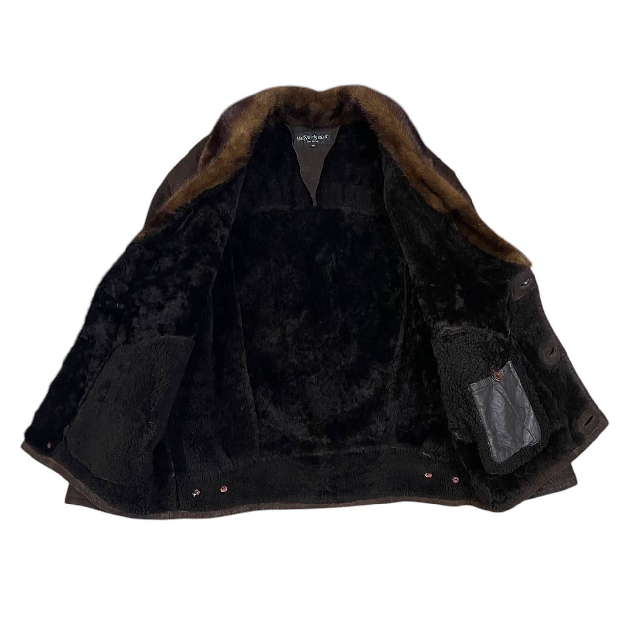Yves Saint Laurent Vintage YSL Yves Saint Laurent Shearling Leather Jacket Size US M / EU 48-50 / 2 - 8 Thumbnail