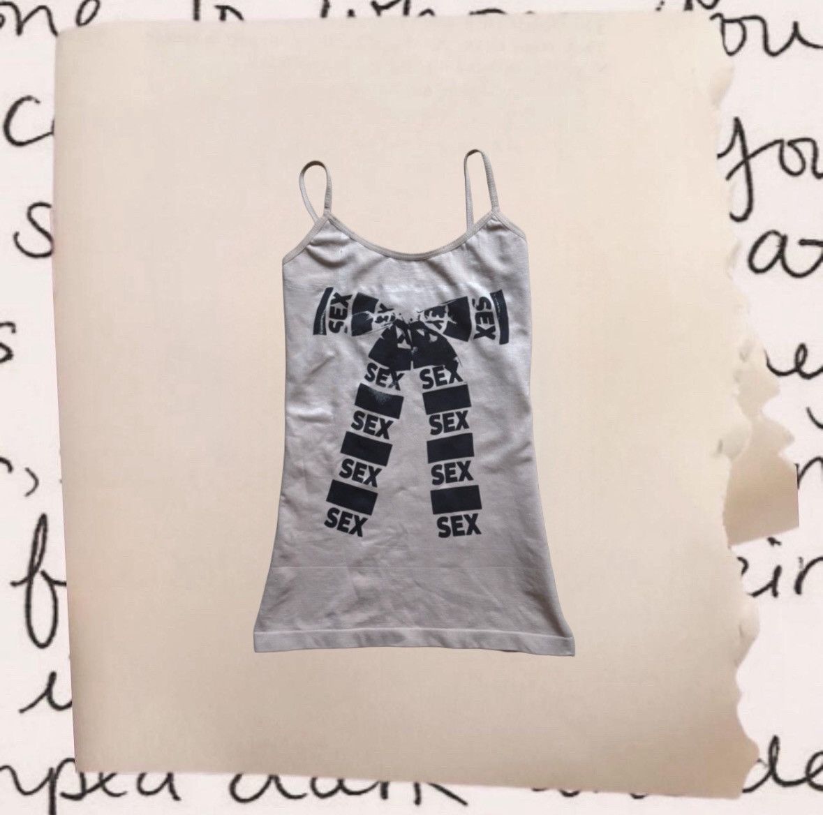 Japanese Brand × Vintage 2000s grunge sex graphic bow top Size XS / US 0-2 / IT 36-38 - 1 Thumbnail