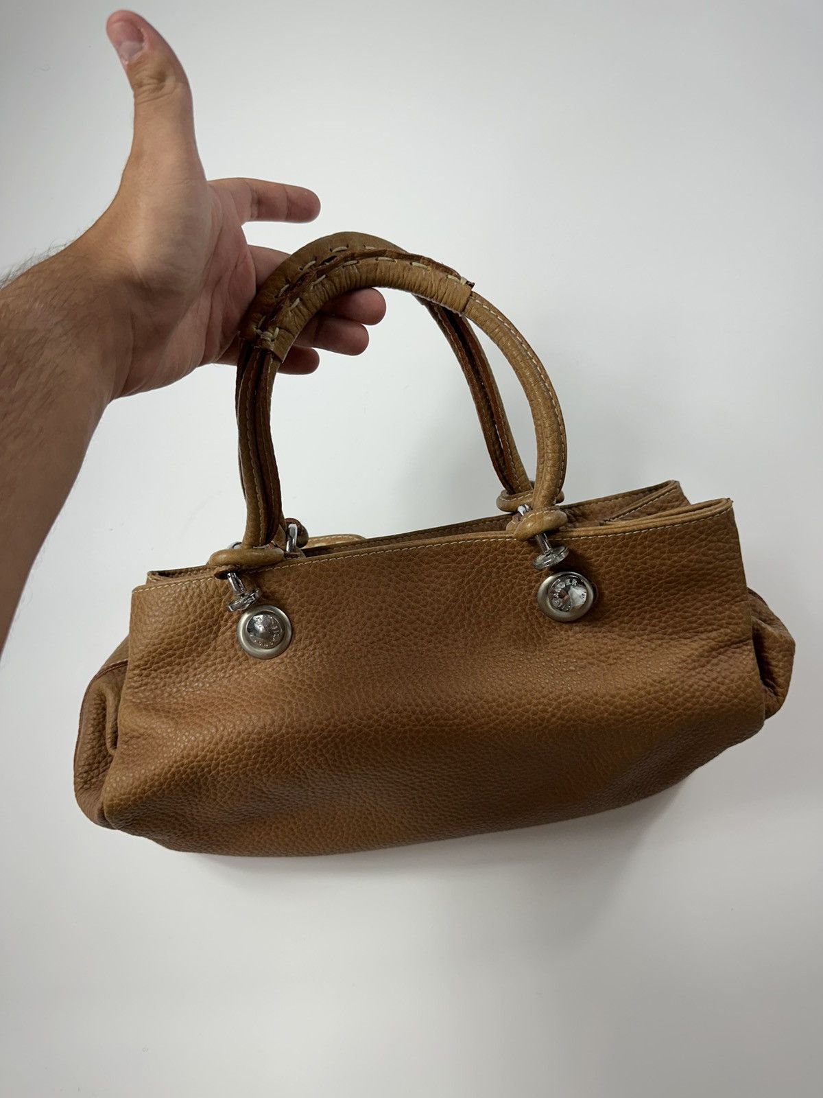 Jil Sander Jil Sander Leather Handbag Brown Vintage Size ONE SIZE - 15 Thumbnail