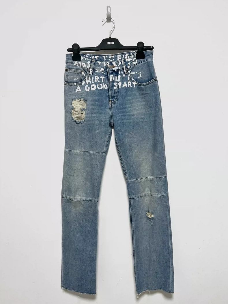 Other Maison Margiela Letter graffiti jeans Size 24" / US 00 / IT 34 - 1 Thumbnail