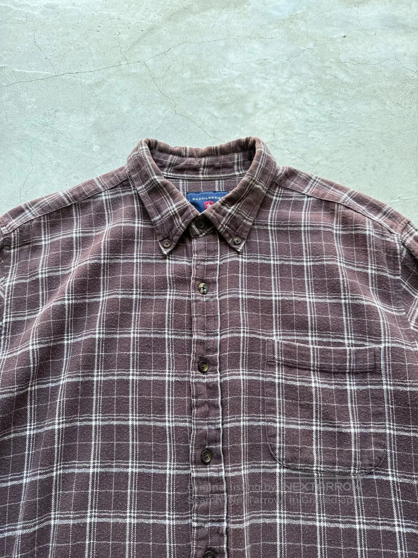 Vintage Vintage 90s Saddlebred Plaid Shirt. Size US XL / EU 56 / 4 - 5 Thumbnail