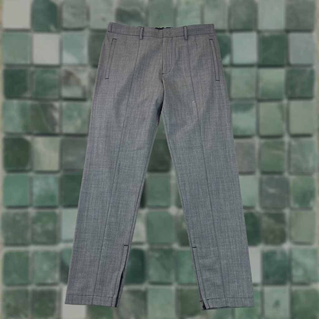Theory Theory Pants Men 31x30 Gray Wool Blend Ace Illeston Ankle Zip Tapered Fit Size US 31 - 1 Thumbnail