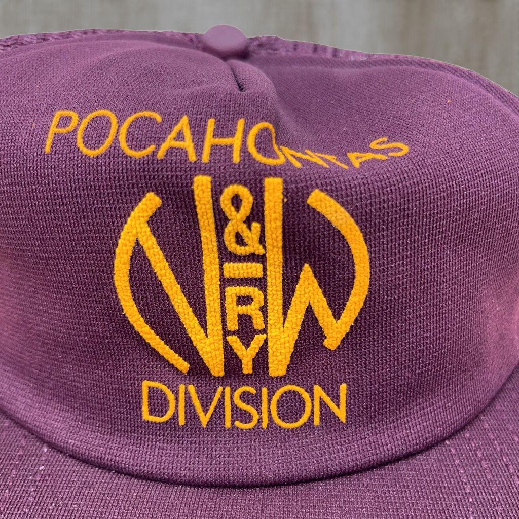 Vintage VINTAGE Norfolk Western Trucker Hat Cap N&W Railroad Railway 80s USA Pocahontas Mens Size ONE SIZE - 1 Thumbnail
