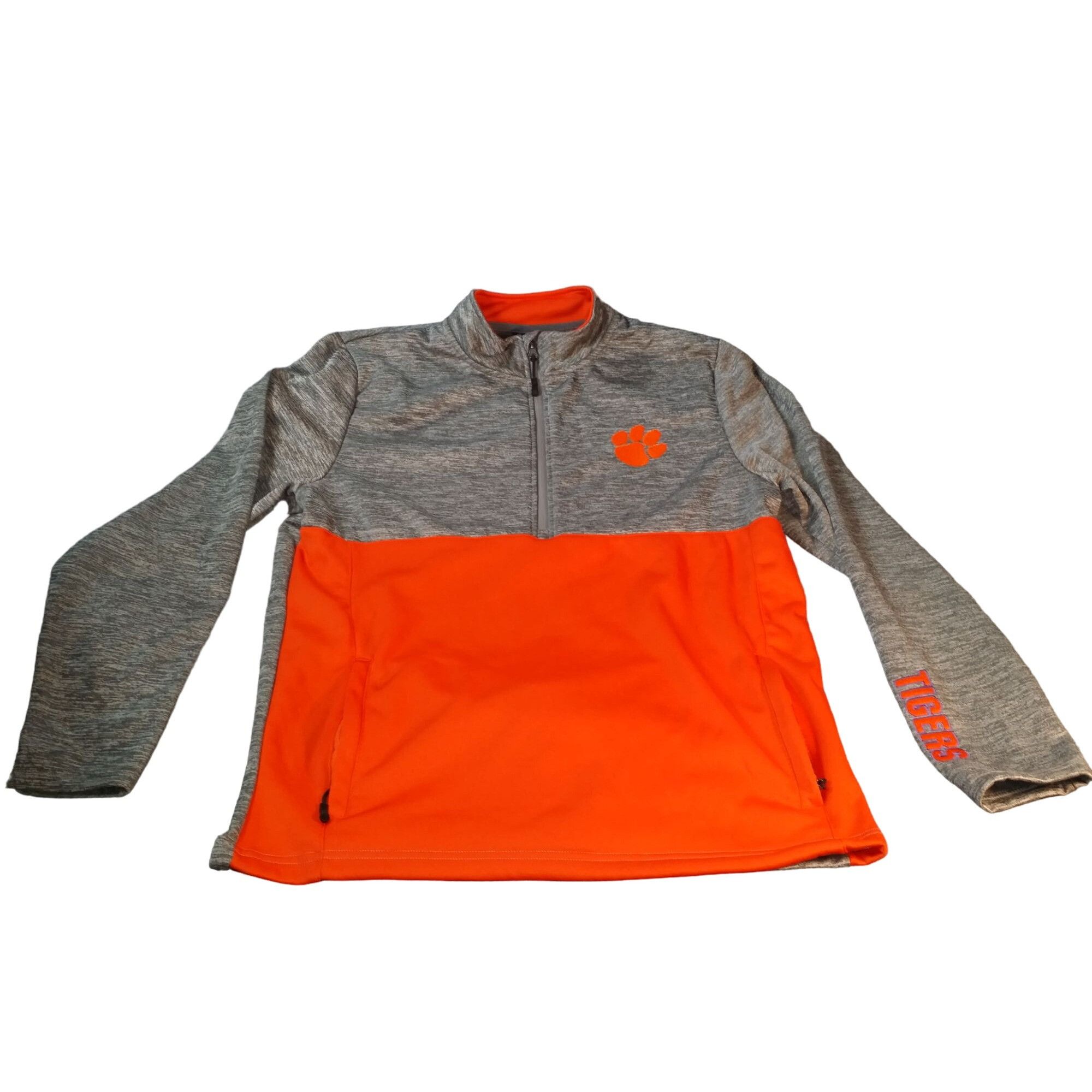 NCAA Clemson Tigers Pullover Men Sz L NCAA Colosseum Gray Orange Size US L / EU 52-54 / 3 - 1 Thumbnail