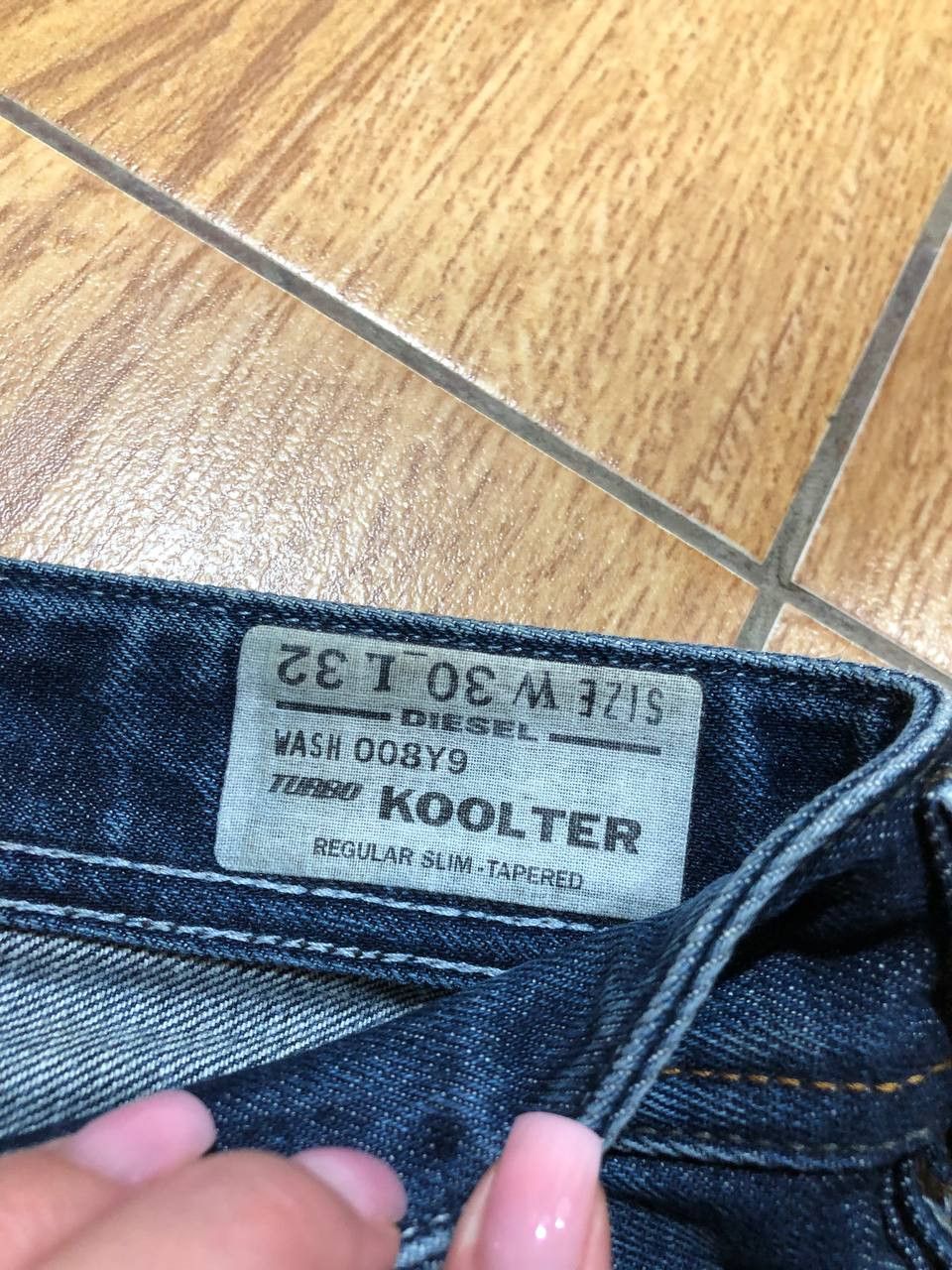 Diesel Diesel Mens Jeans Regular Tapered Indigo Koolter Size US 30 / EU 46 - 2 Thumbnail