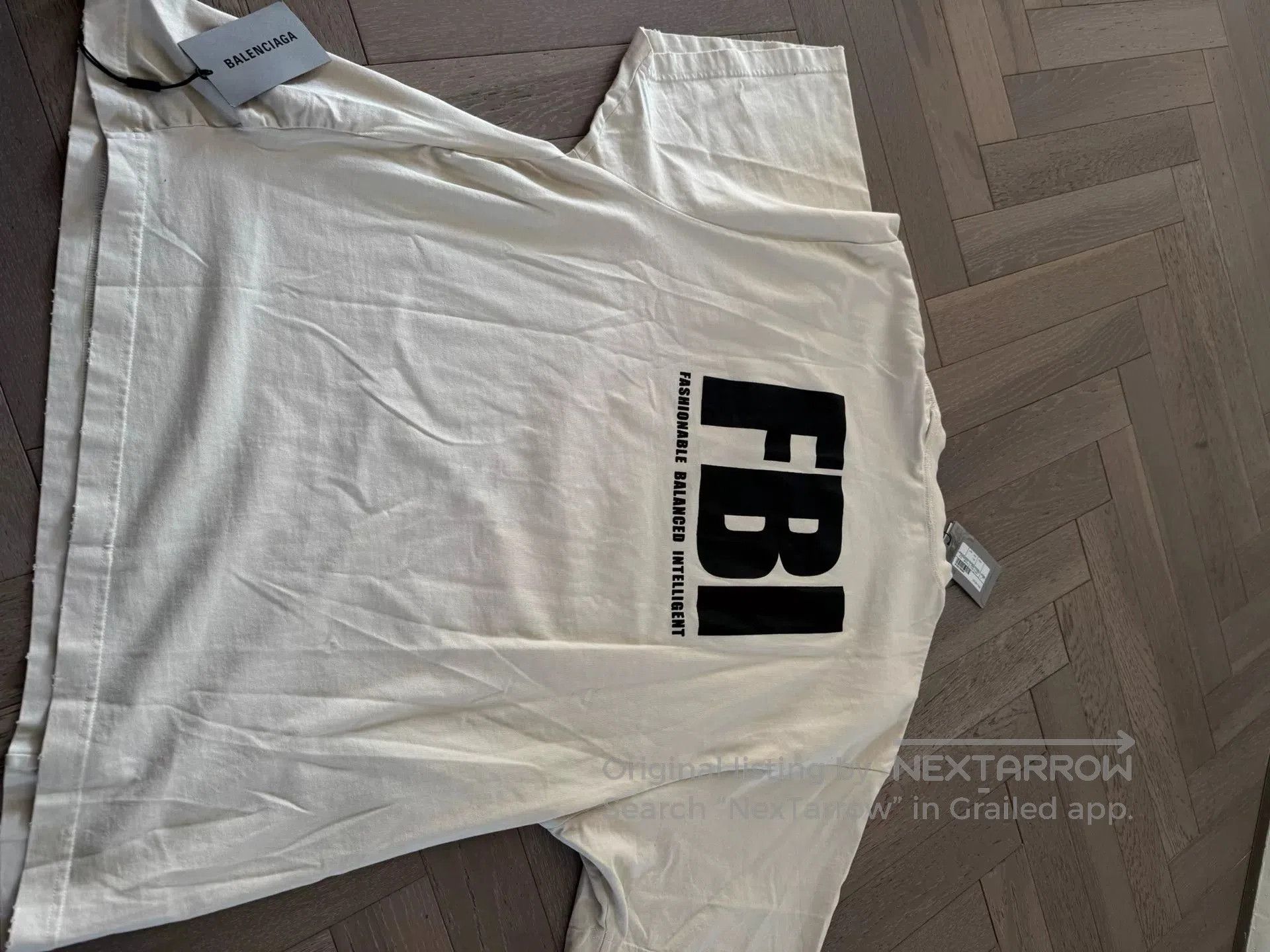 Balenciaga Balenciaga FBI Print Short Sleeve. Size US M / EU 48-50 / 2 - 5 Thumbnail