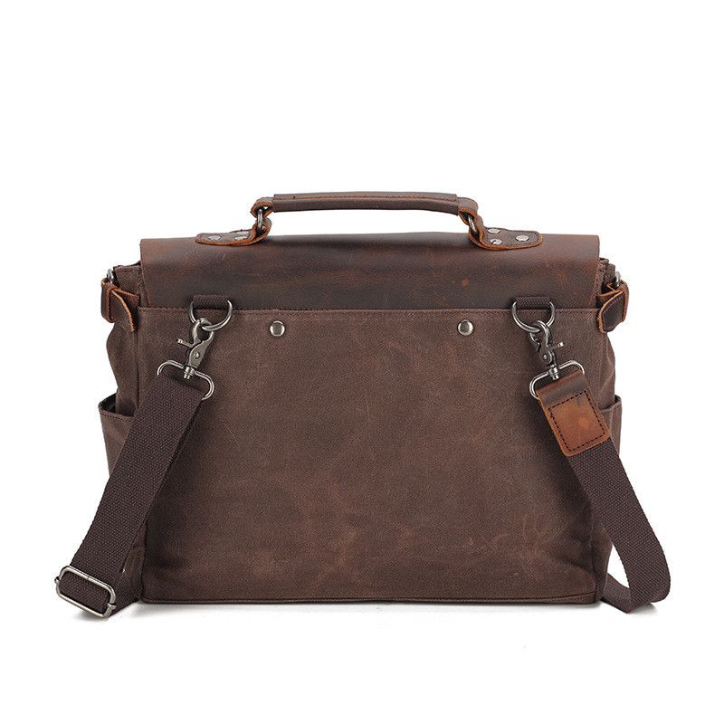 Japanese Brand 14-inch canvas hand-held shoulder bag Unisex Size ONE SIZE - 2 Thumbnail