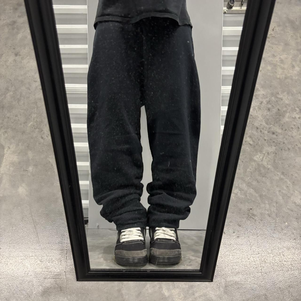 Japanese Brand × Vintage Crazy Vintage Y2K/2000s Black Essential Sweatpants! Size US 30 / EU 46 - 1 Thumbnail